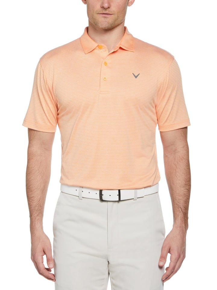 Big & Tall Heather Micro Stripe Golf Polo-Polos-Bird Of Paradise Htr-2X-Callaway