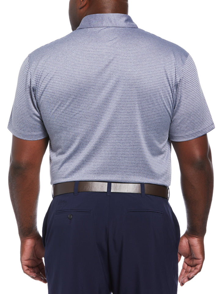 Big & Tall Heather Micro Stripe Golf Polo-Polos-Callaway