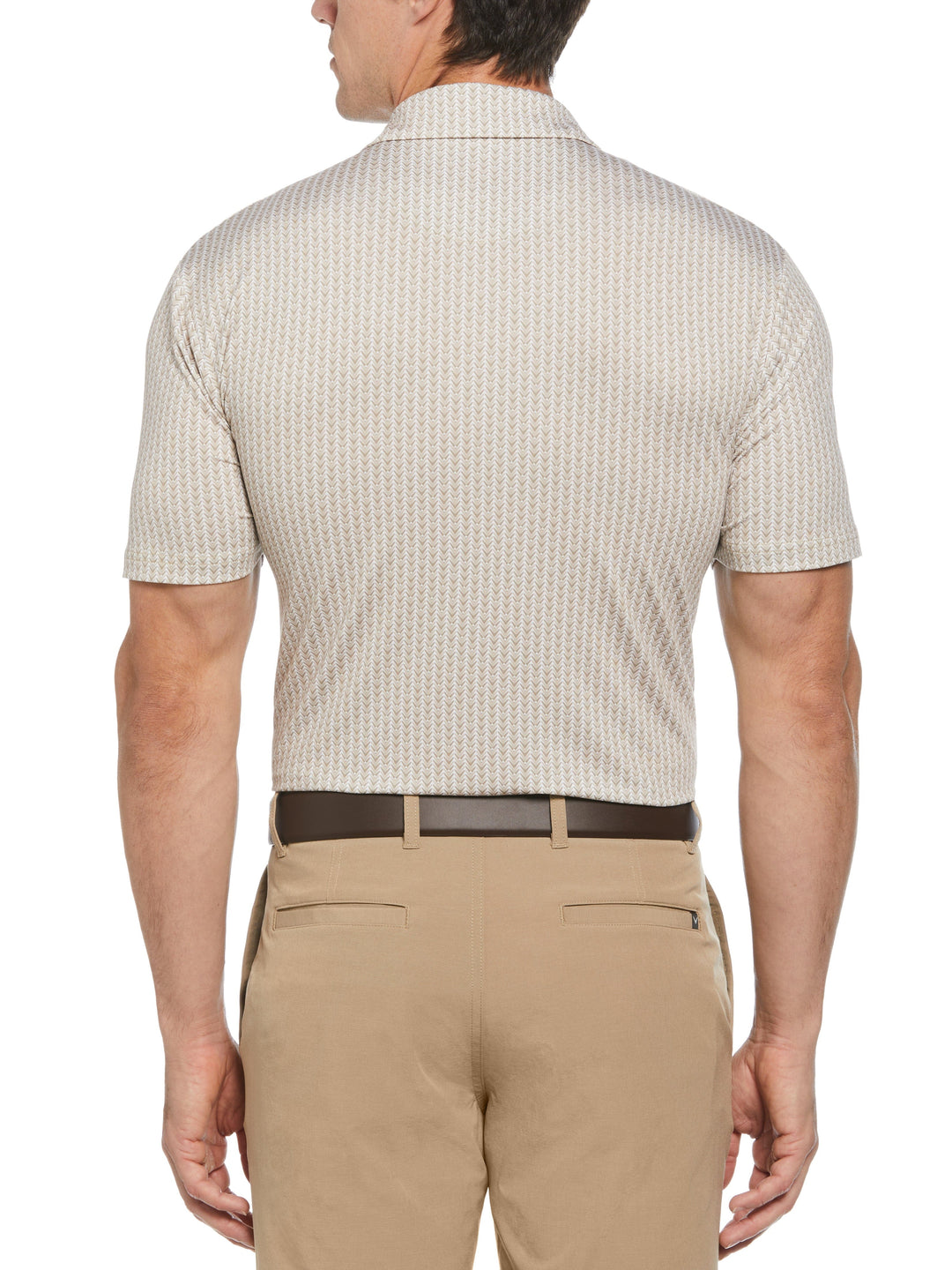 Big & Tall Herringbone Print Polo-Polos-Callaway