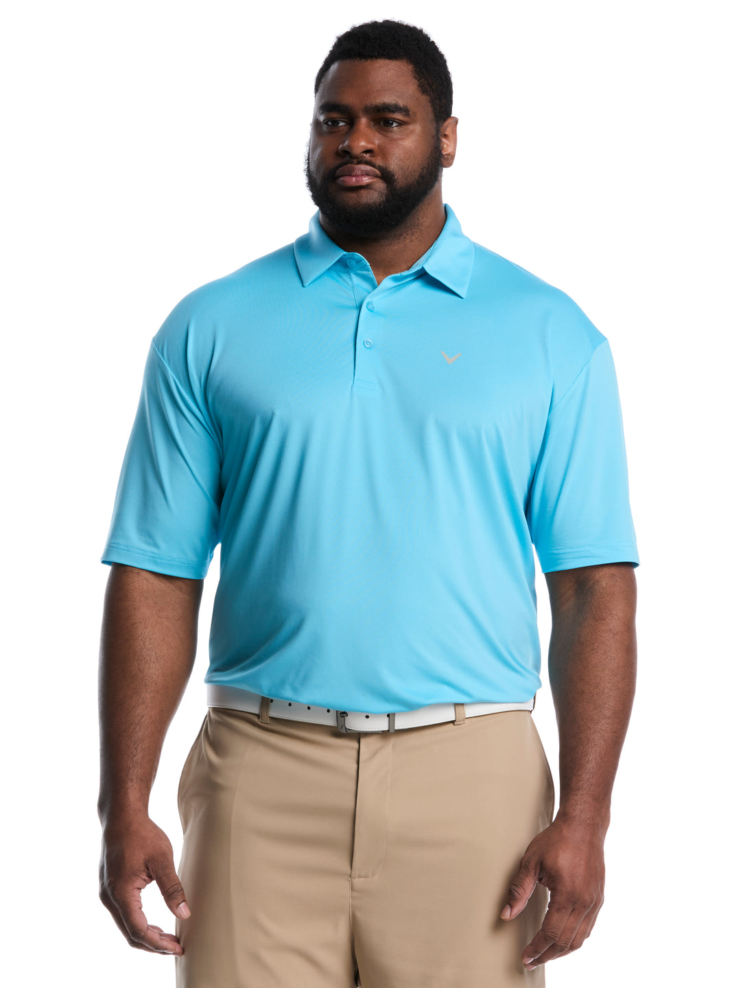 Big & Tall Micro Hex Polo-Polos-Blue Grotto-1X-Callaway