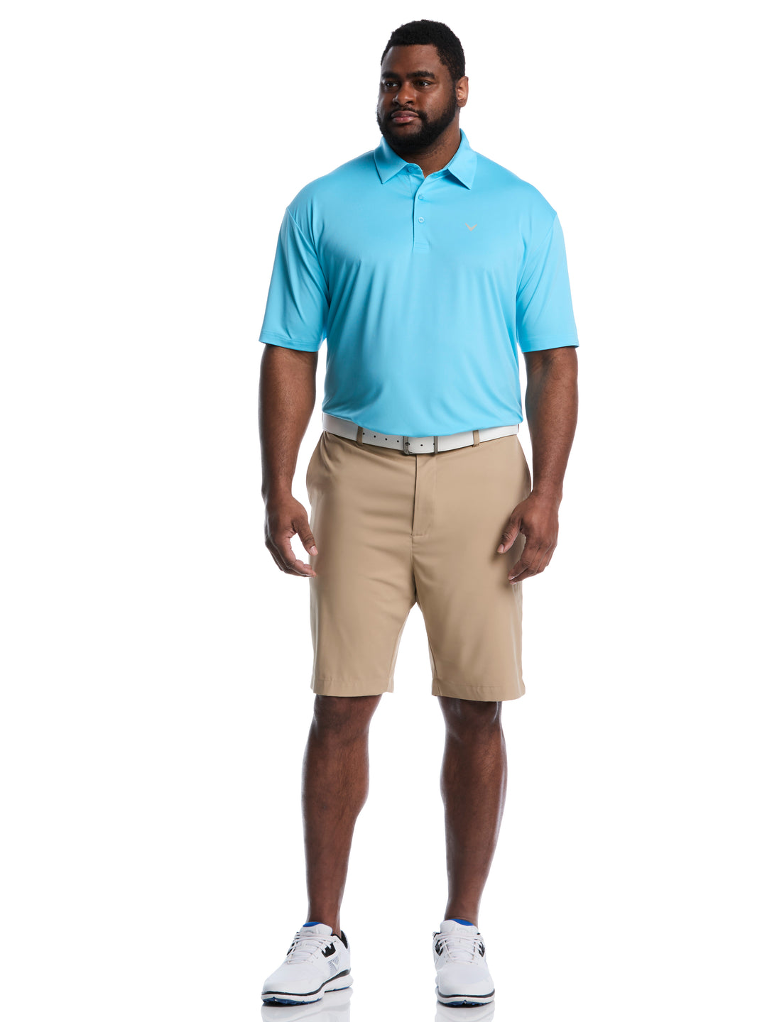 Big & Tall Micro Hex Polo-Polos-Callaway