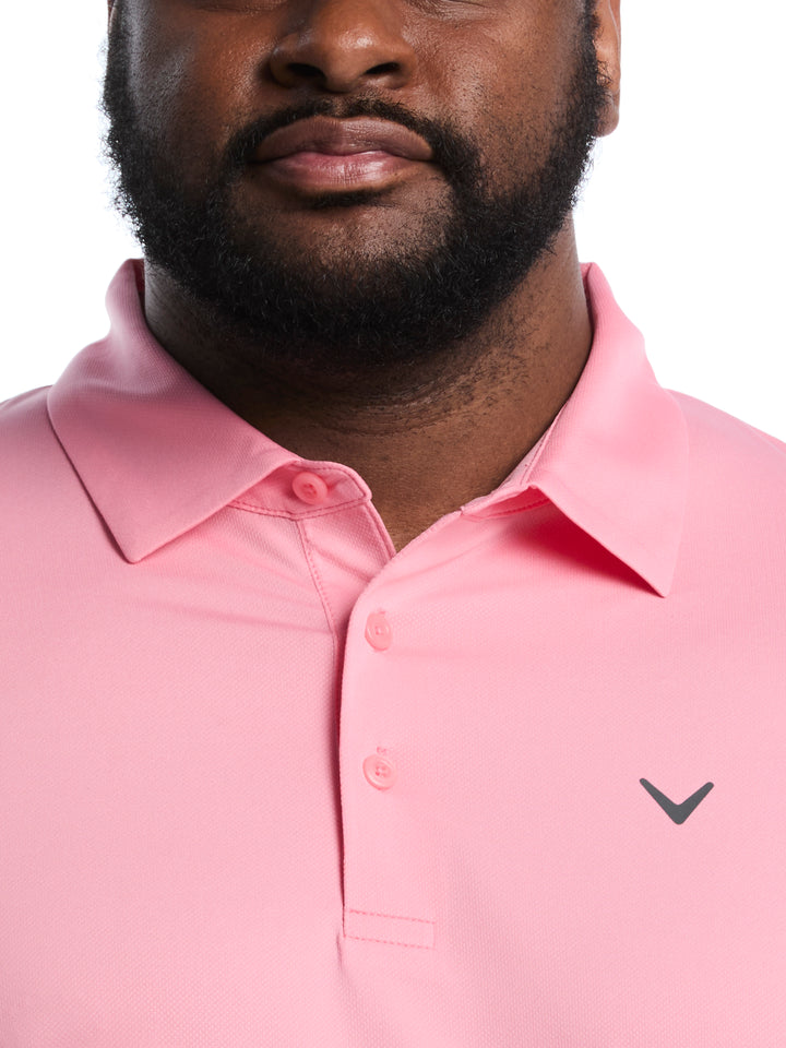 Big & Tall Micro Hex Polo-Polos-Callaway