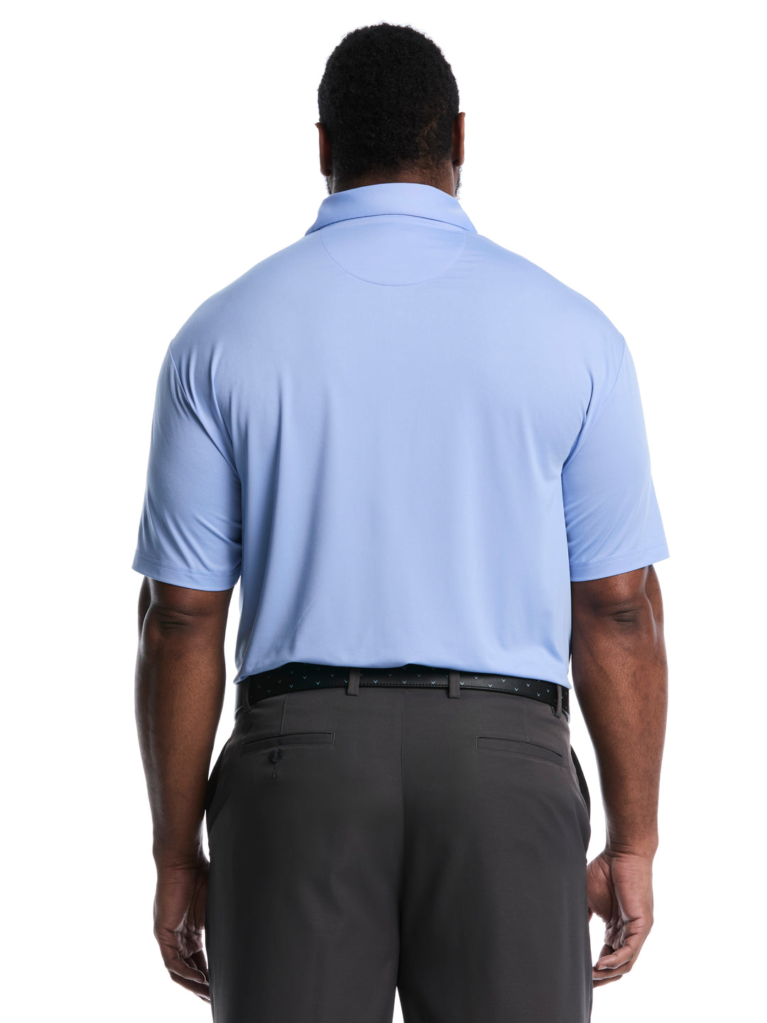 Big & Tall Micro Hex Golf Polo (Chambray) 