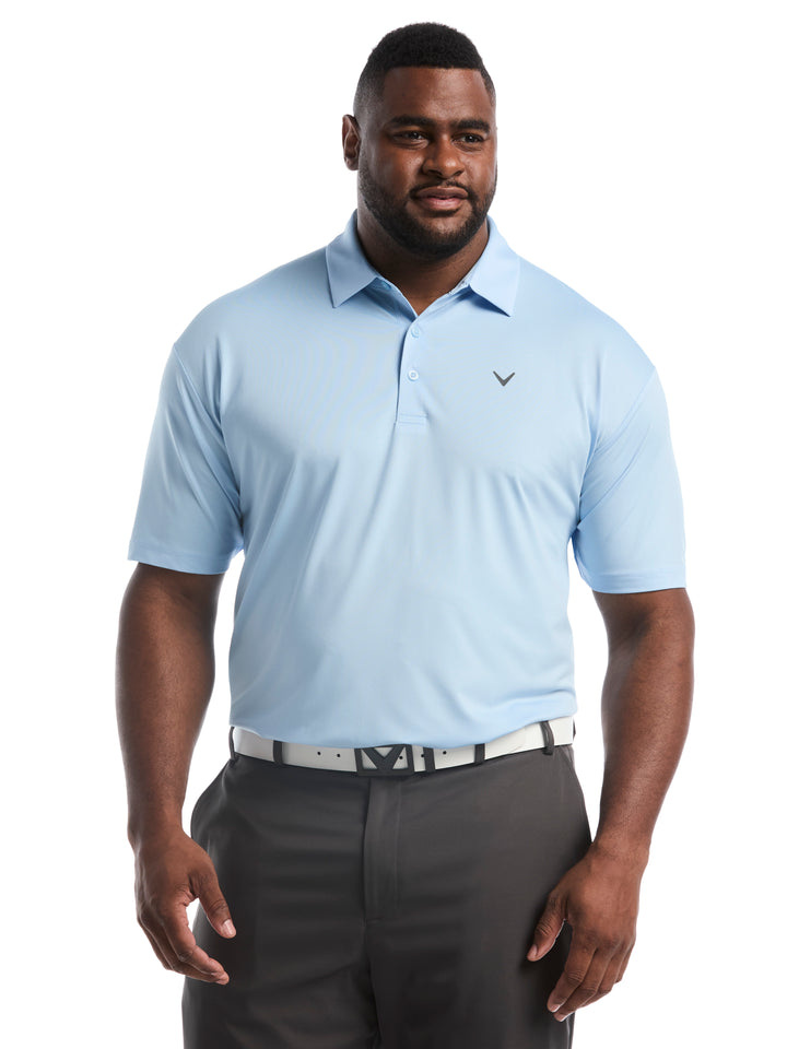 Big & Tall Micro Hex Polo-Polos-Cerulean-1X-Callaway