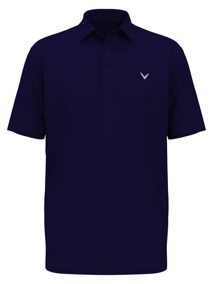 Big & Tall Micro Hex Solid Golf Polo-Polos-Navy-1X-Callaway