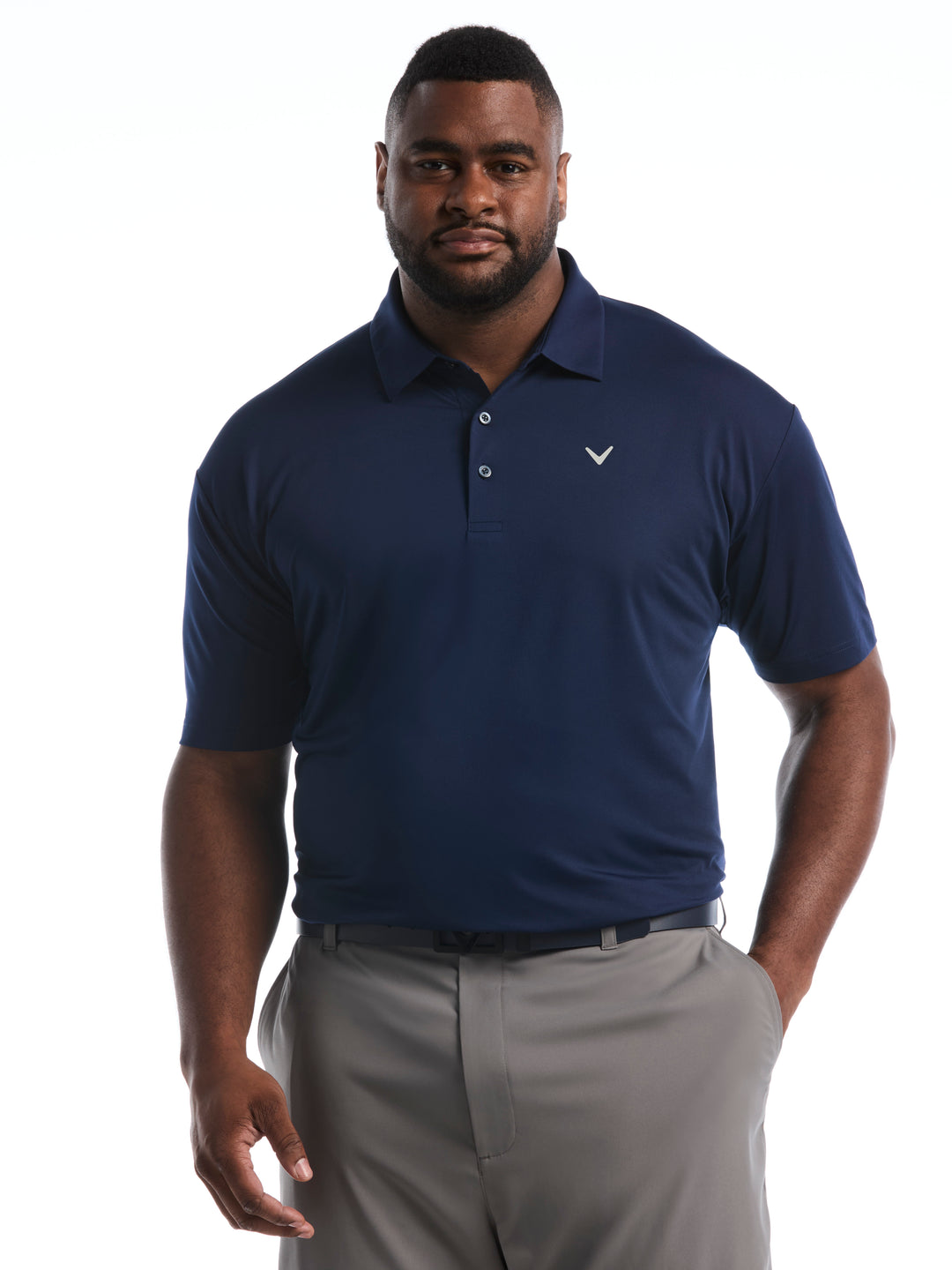 Big & Tall Micro Hex Polo-Polos-Navy-1X-Callaway