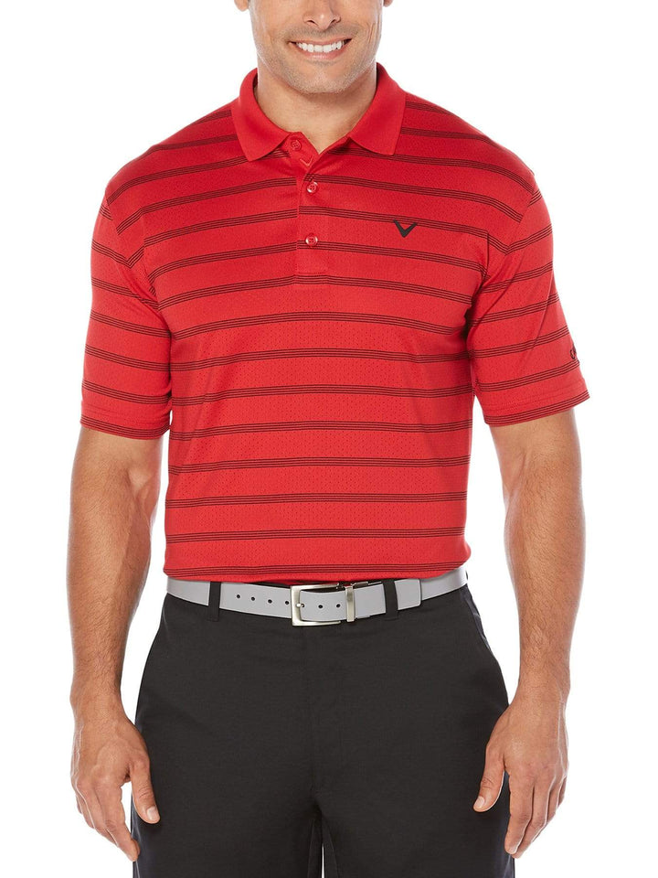 Big & Tall Opti-Dri Striped Polo-Polos-Callaway Apparel
