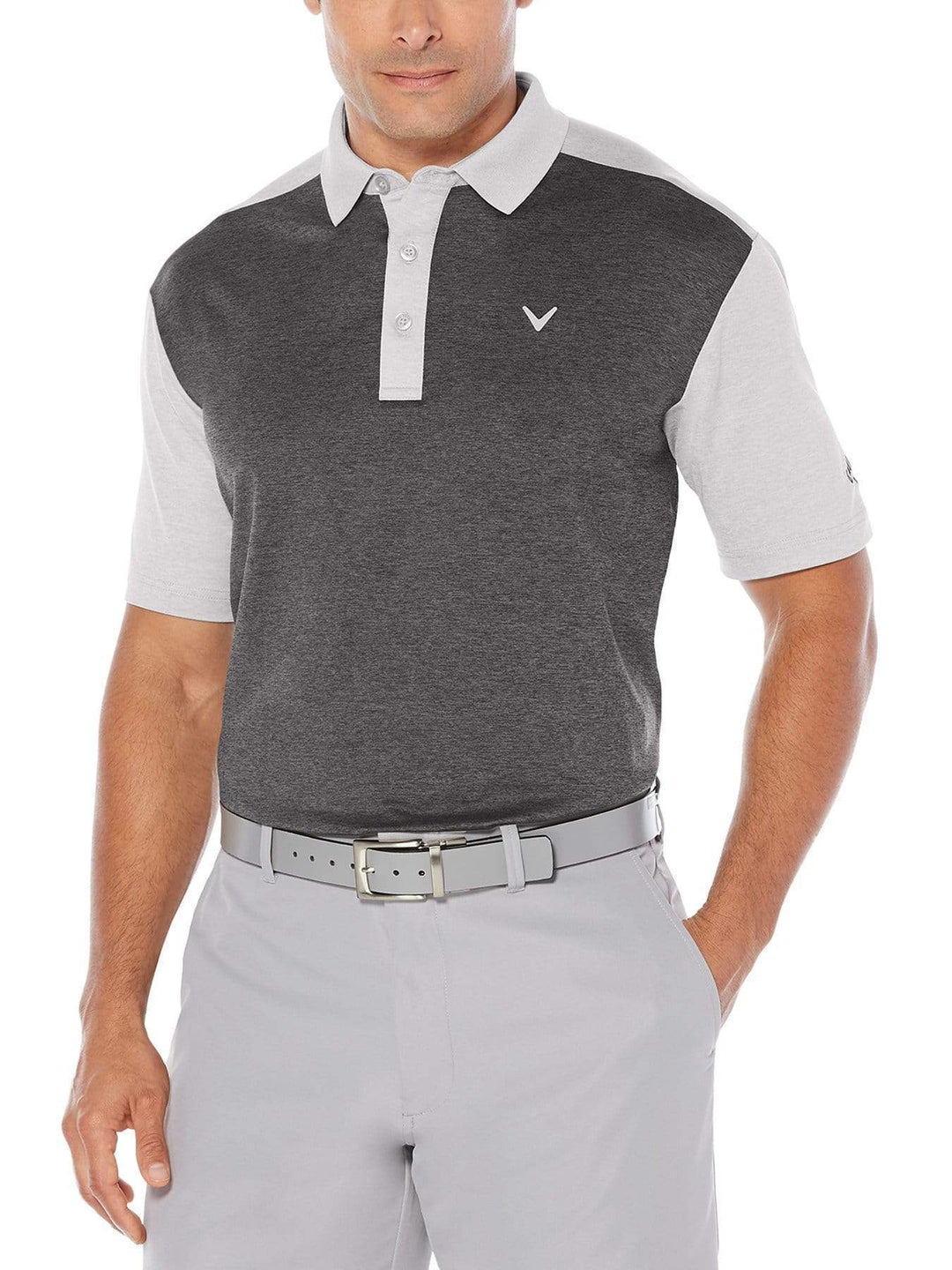Big & Tall Opti-Stretch Color Blocked Polo-Polos-Callaway Apparel