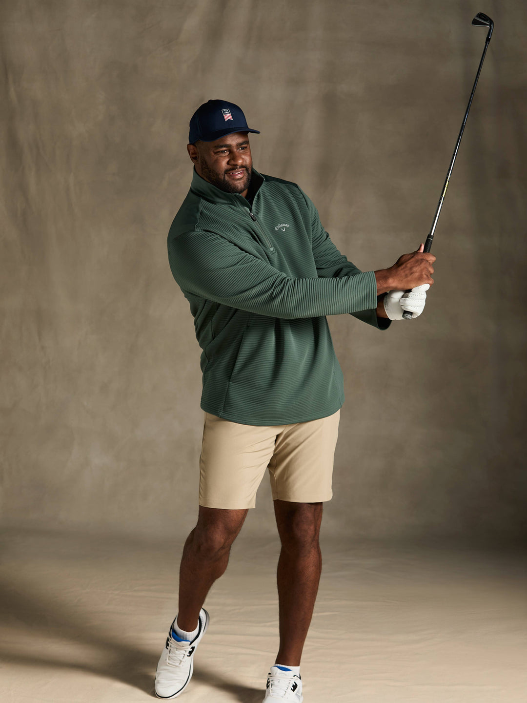 Big & Tall Ottoman Quarter Zip-Pullovers-Callaway