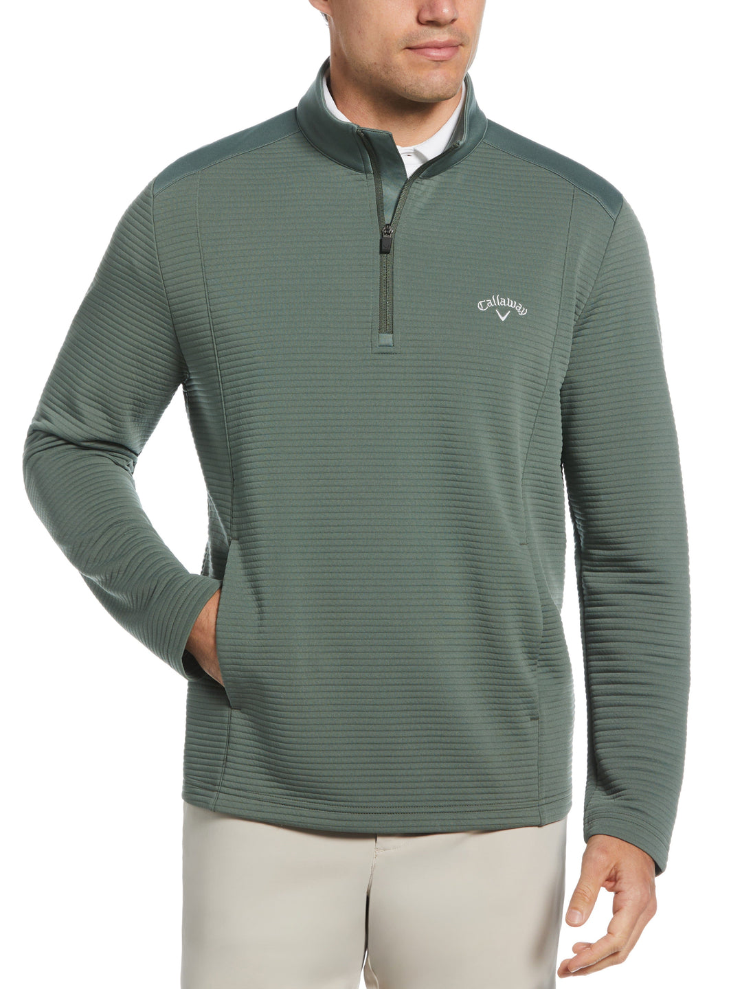 Big & Tall Ottoman Quarter Zip-Pullovers-Callaway