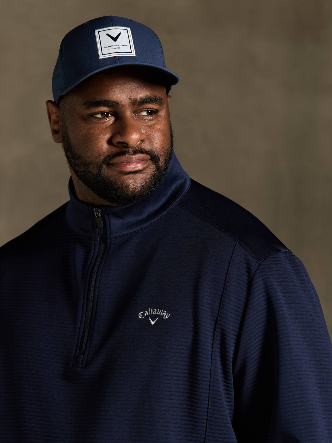 Big & Tall Ottoman Quarter Zip-Pullovers-Callaway