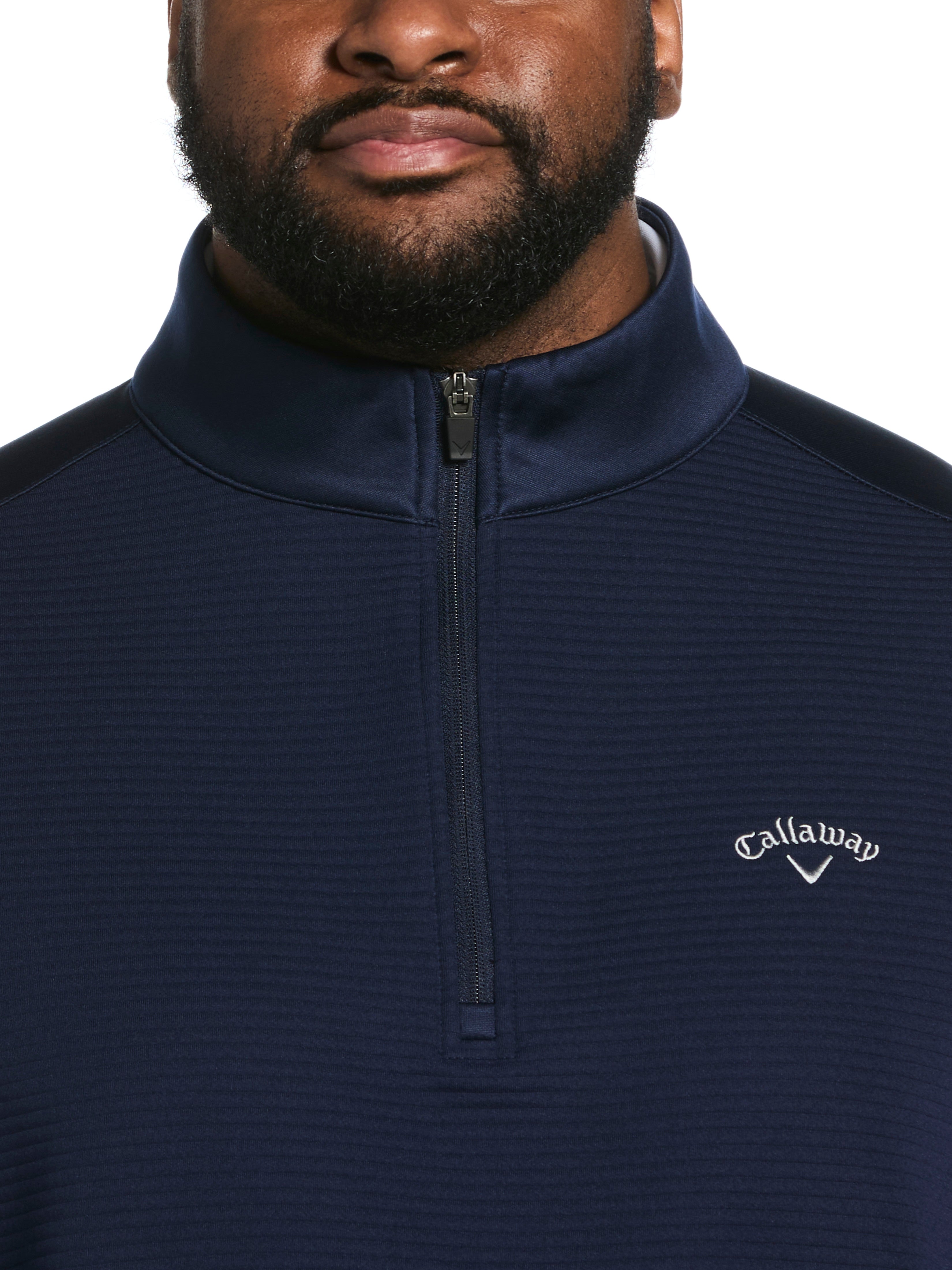 Callaway ネイビー セーター Lサイズ Big & Tall Ottoman Quarter Zip – Callaway Apparel