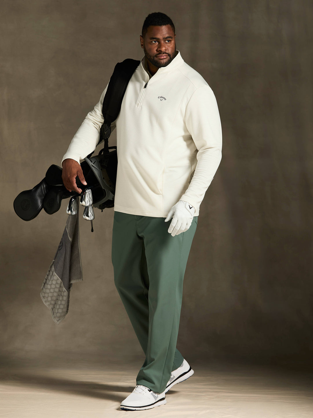 Big & Tall Ottoman Quarter Zip-Pullovers-Callaway