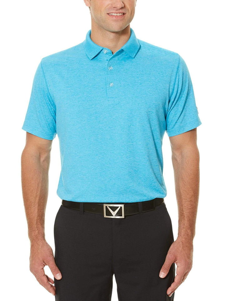 Big & Tall Performance Heathered Polo-Polos-Callaway Apparel