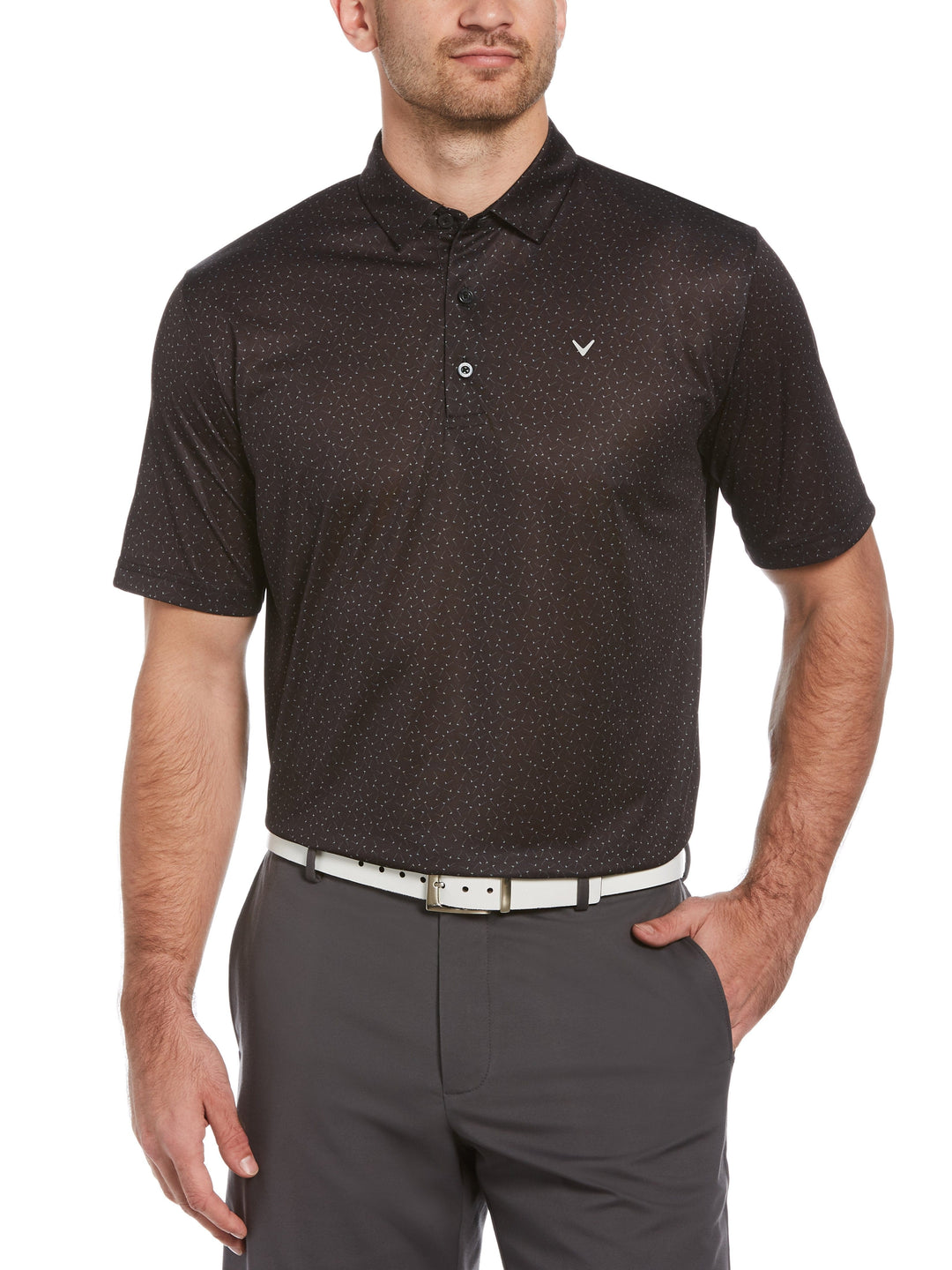 Big & Tall Printed Polo-Polos-Callaway