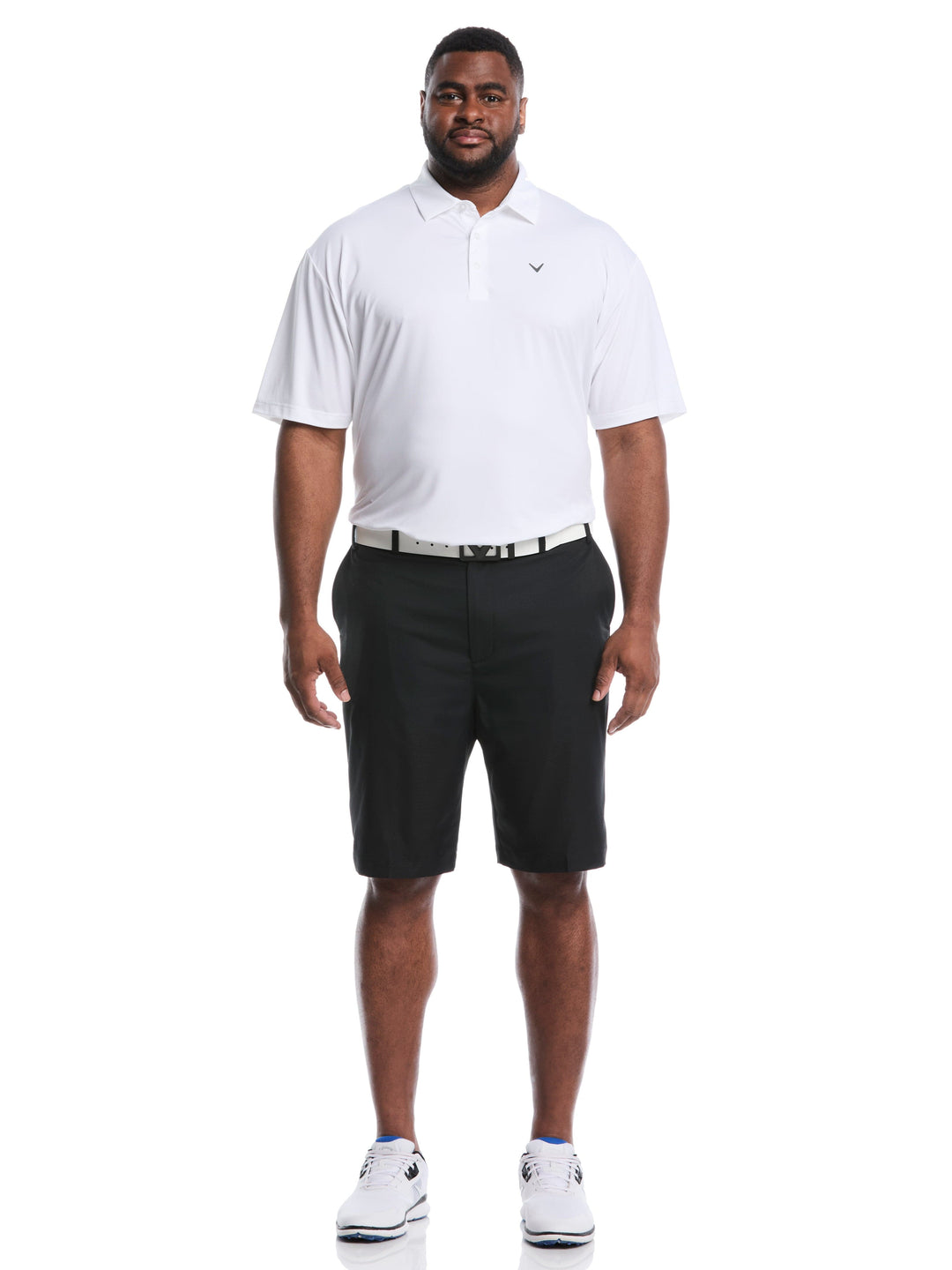 Men's Big & Tall Pro Spin 3.0 Performance Golf Shorts with Active Waistband (Caviar) 