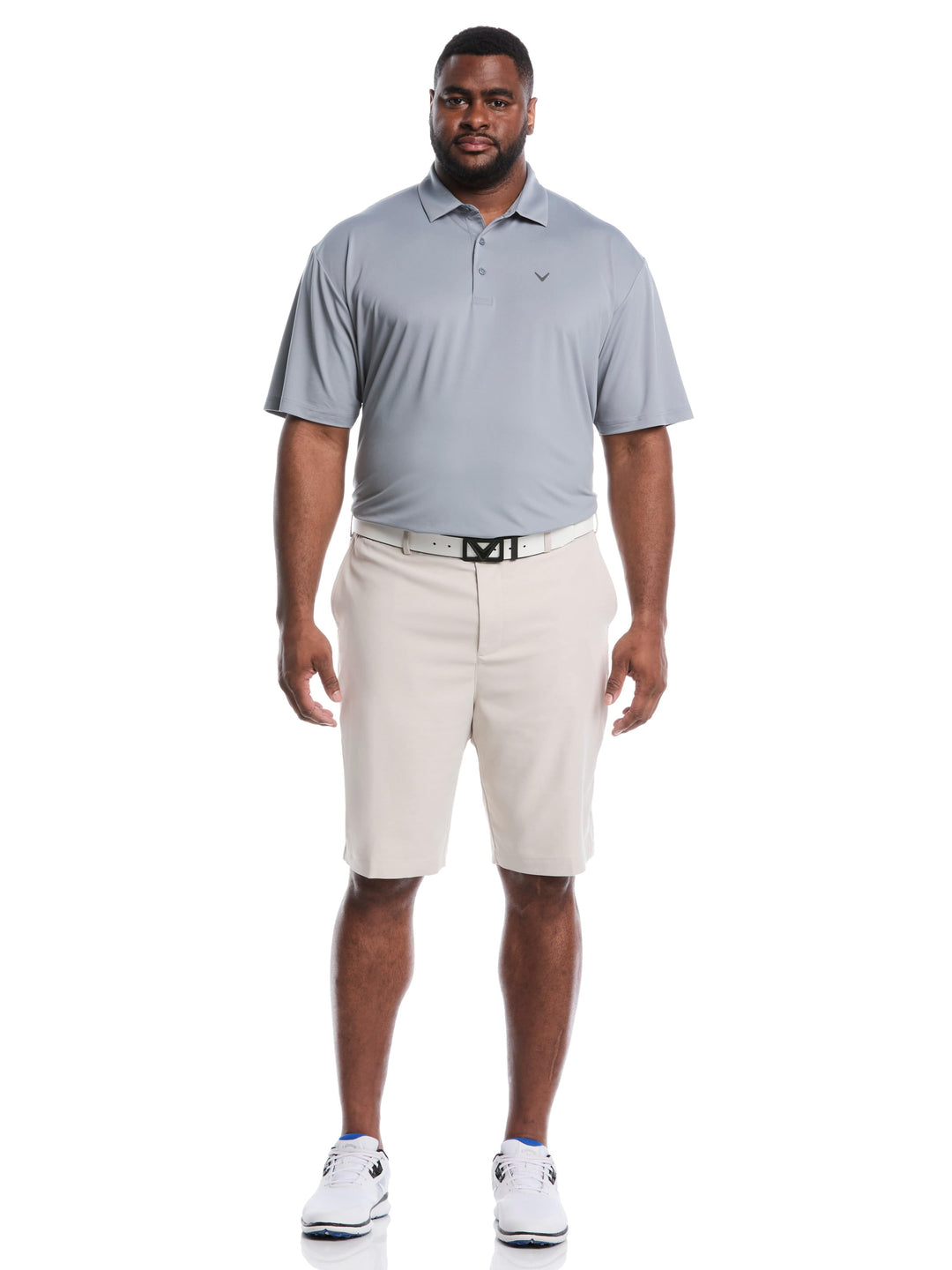 Men's Big & Tall Pro Spin 3.0 Performance Golf Shorts with Active Waistband (Moonbeam) 