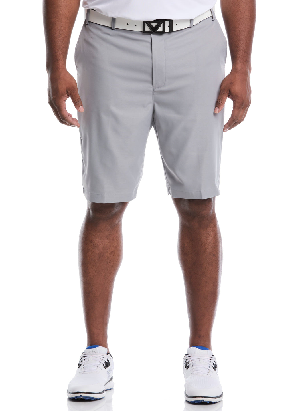 Men's Big & Tall Pro Spin 3.0 Performance Golf Shorts with Active Waistband (Sleet) 