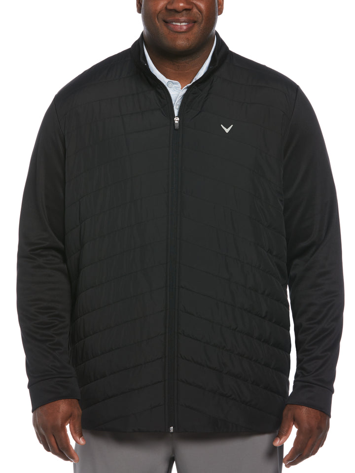 Quilted Golf Jacket (Caviar) 