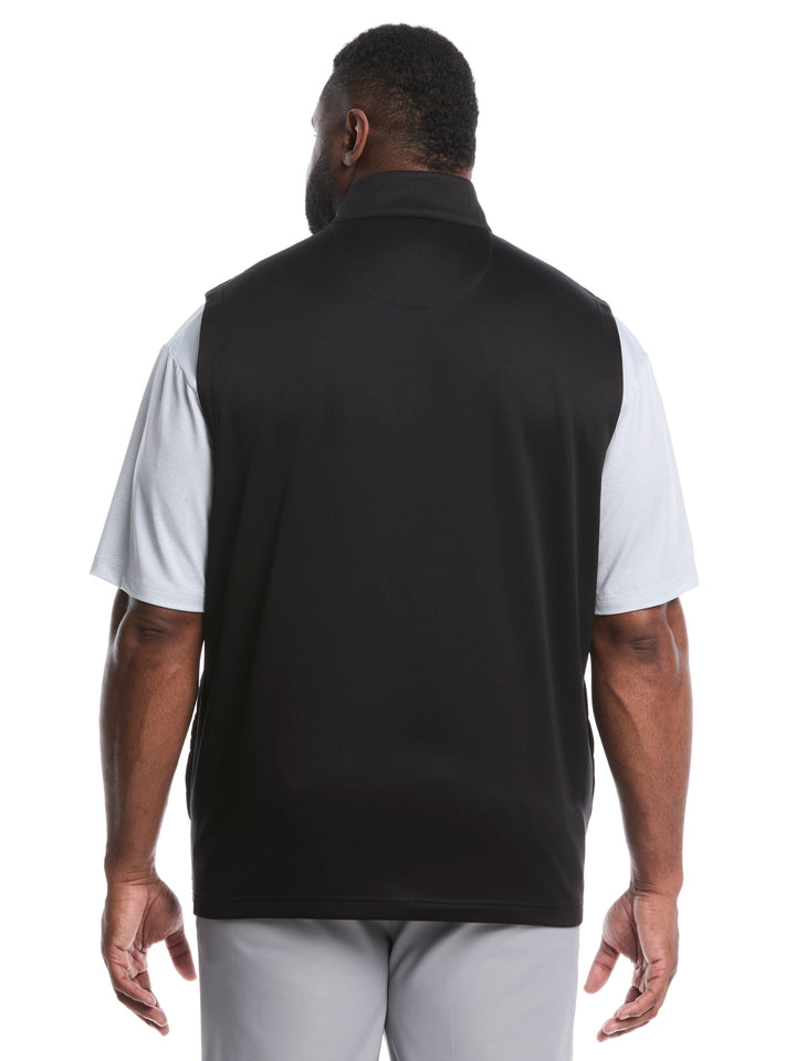 Quilted Golf Puffer Vest (Caviar) 