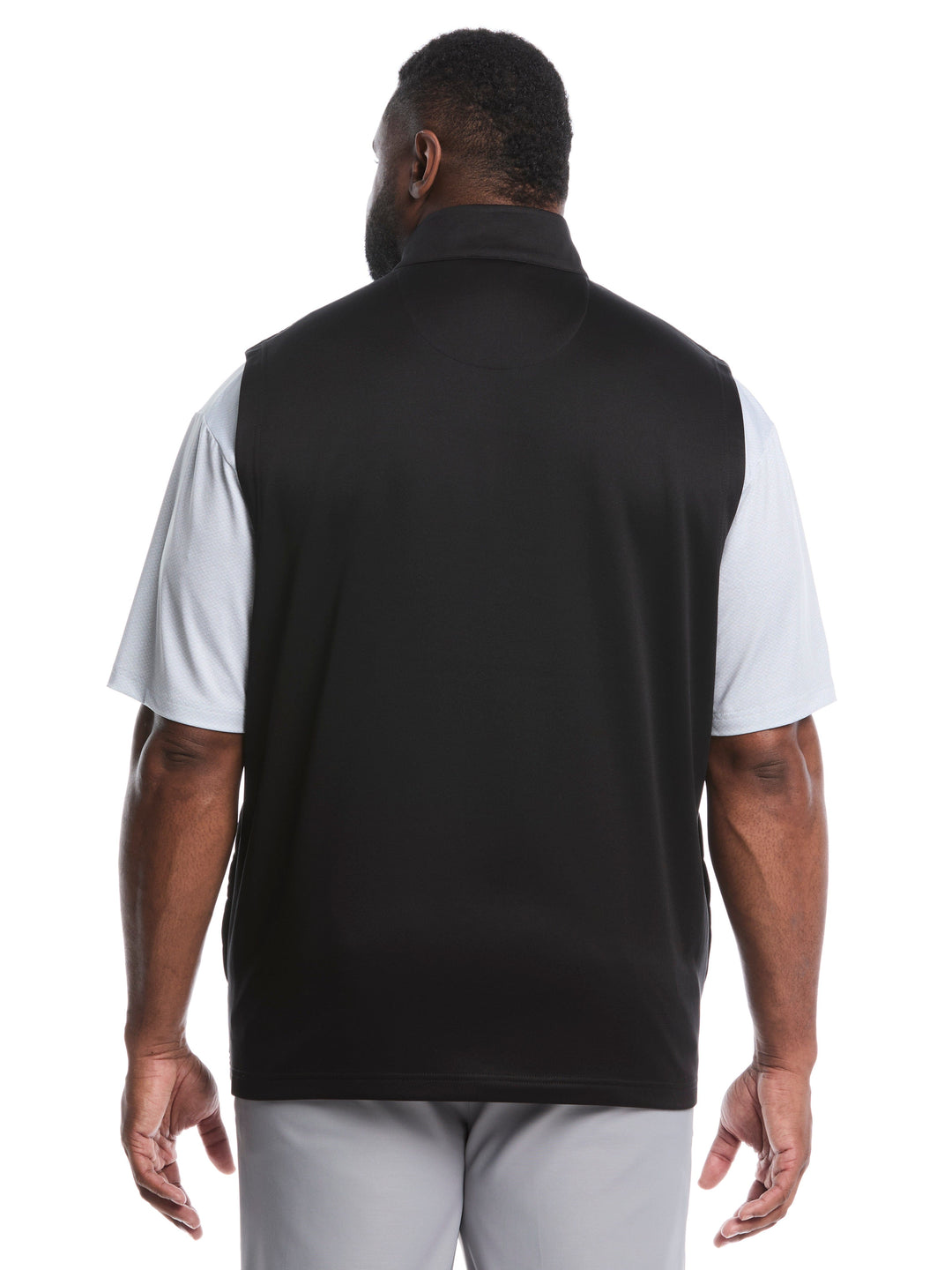 Quilted Golf Puffer Vest (Caviar) 