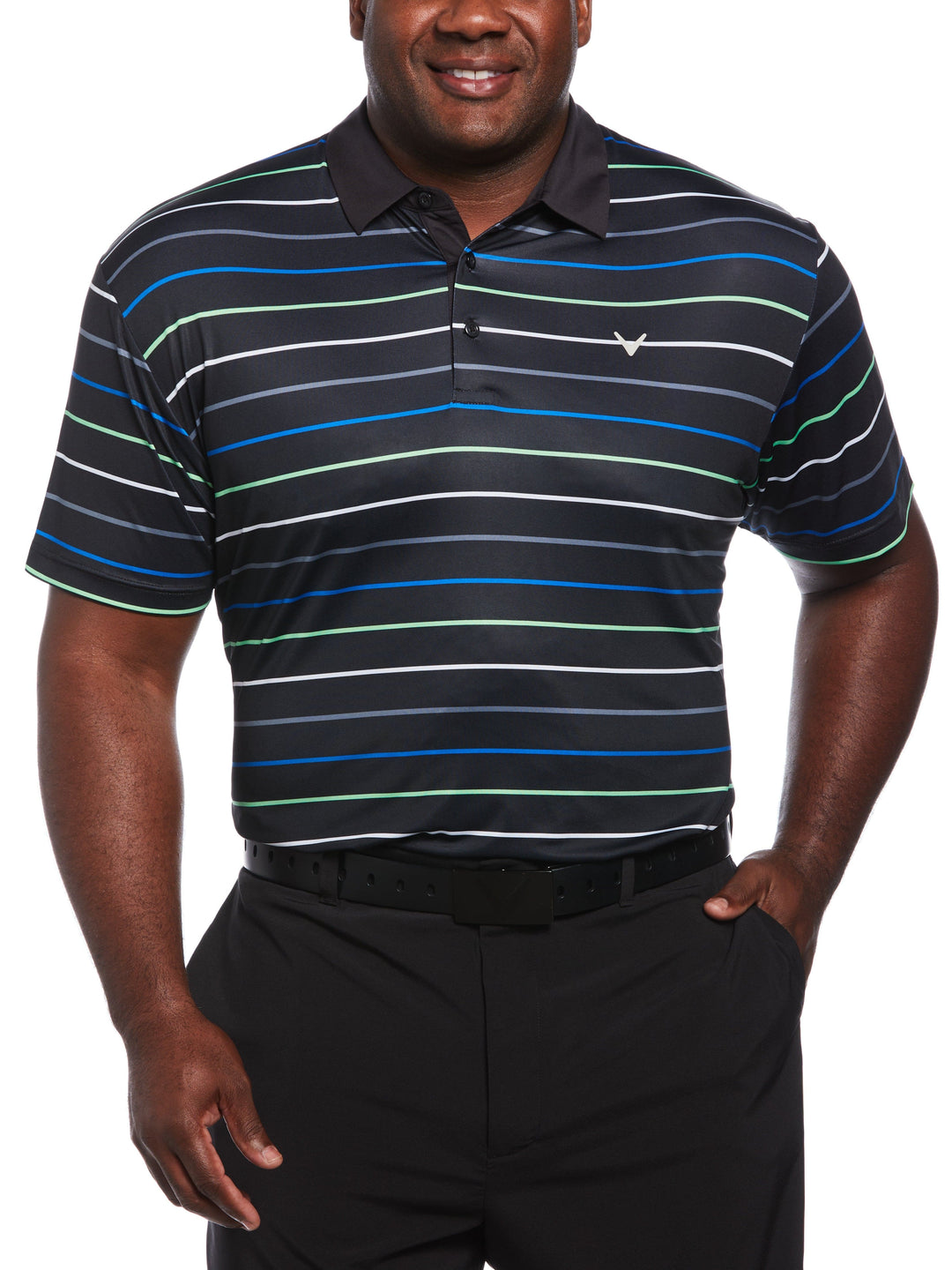 Big & Tall Roadmap Stripe Golf Polo-Polos-Callaway