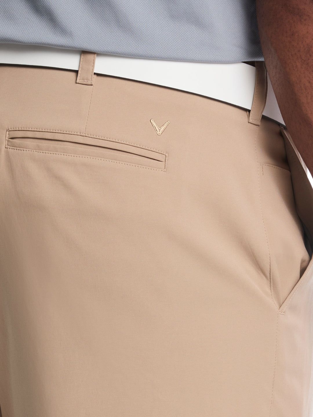 Opti-Stretch Solid Short with Active Waistband (Chinchilla) 