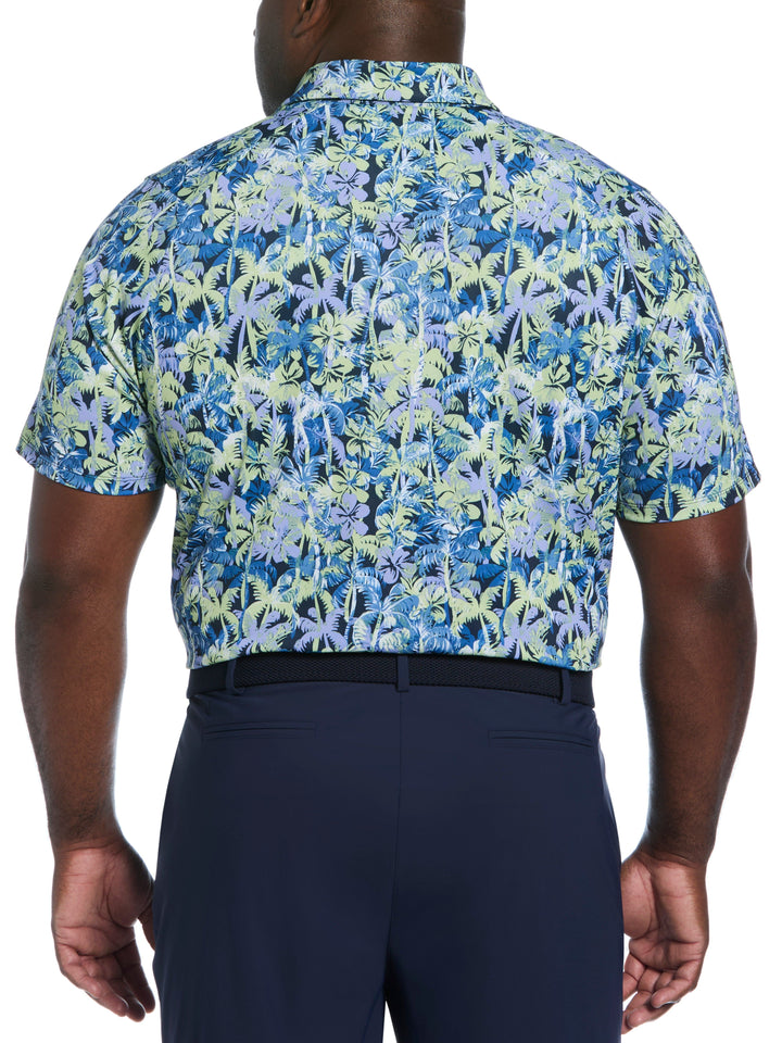 Big & Tall Sunrise Confetti Print Polo-Polos-Callaway