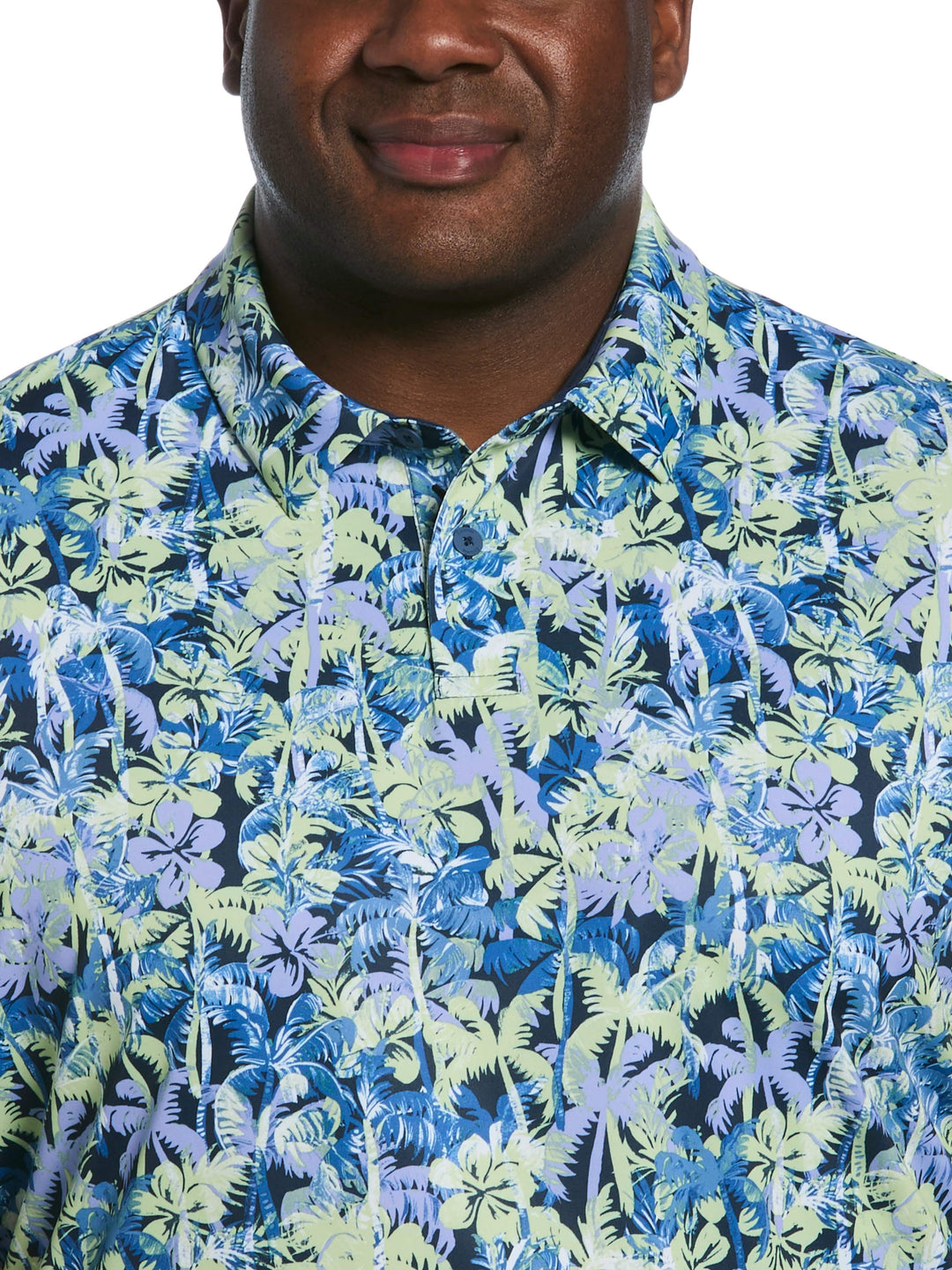 Big & Tall Sunrise Confetti Print Polo-Polos-Callaway