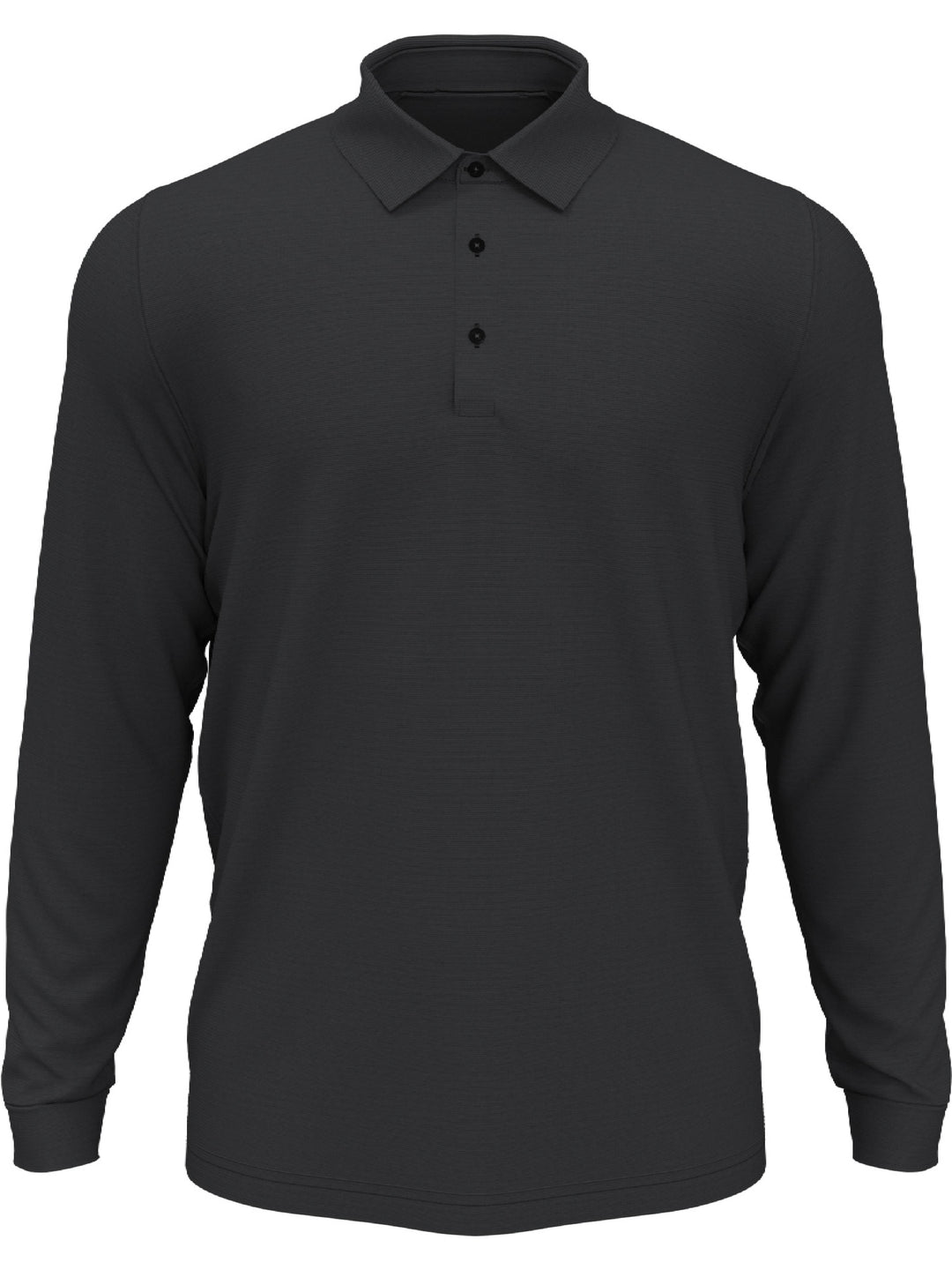 Big & Tall Swing Tech™ Essential Long Sleeve Polo-Polos-Black Heather-1X-Callaway