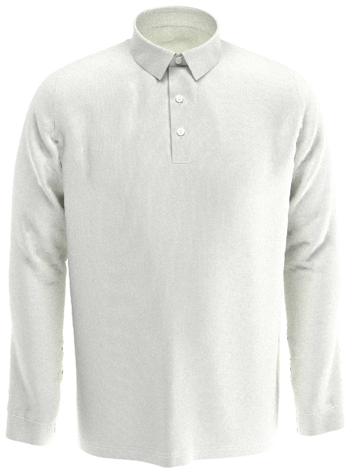 Big & Tall Swing Tech™ Essential Long Sleeve Polo-Polos-Bright White-1X-Callaway