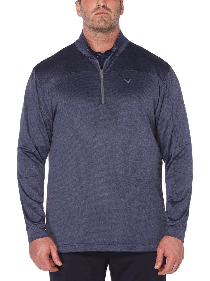 Big & Tall Swing Tech 1/4 Zip Waffle Fleece-Jackets-Callaway