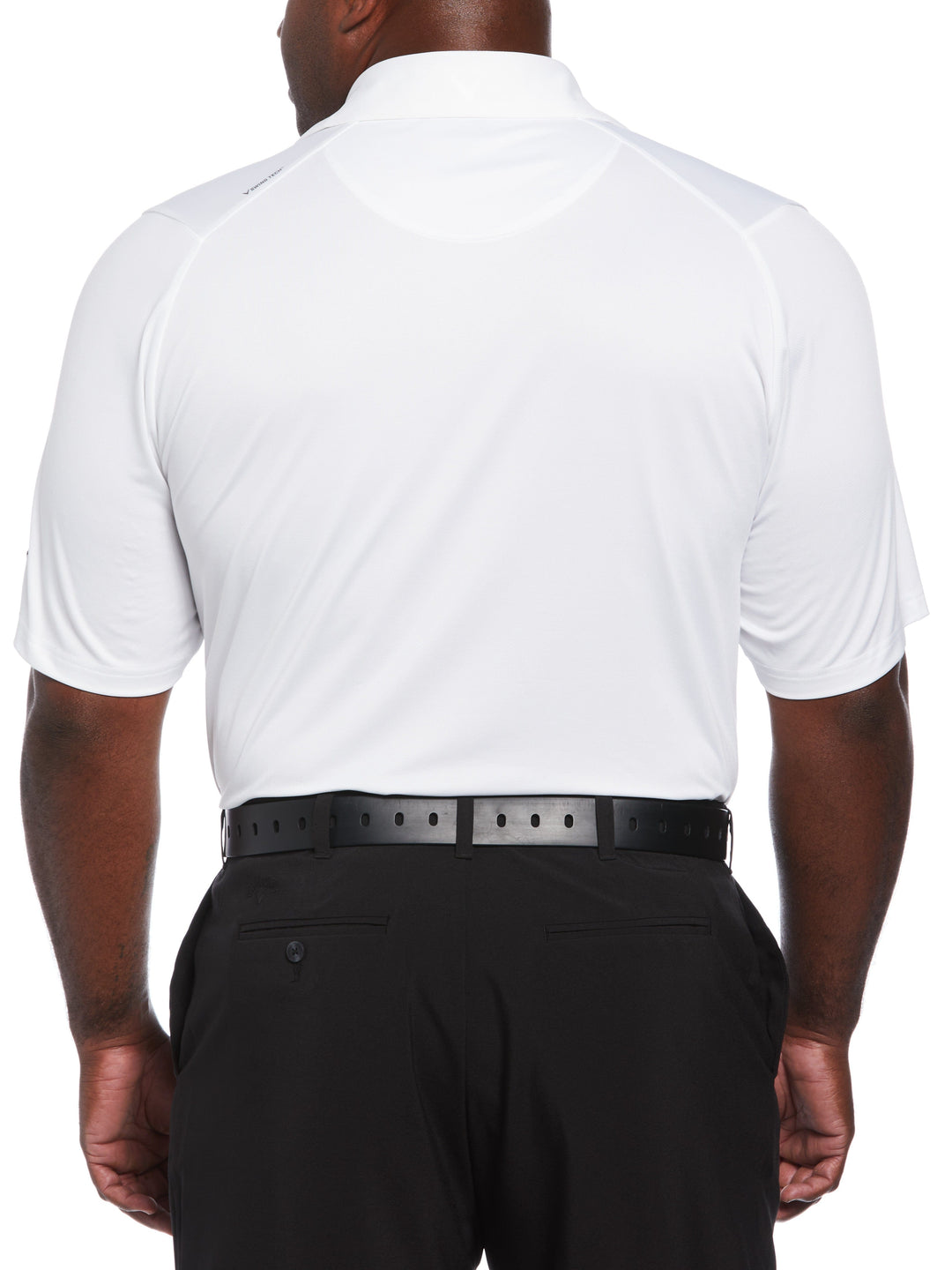Big & Tall Solid Swing Tech Golf Polo Shirt (Bright White) 
