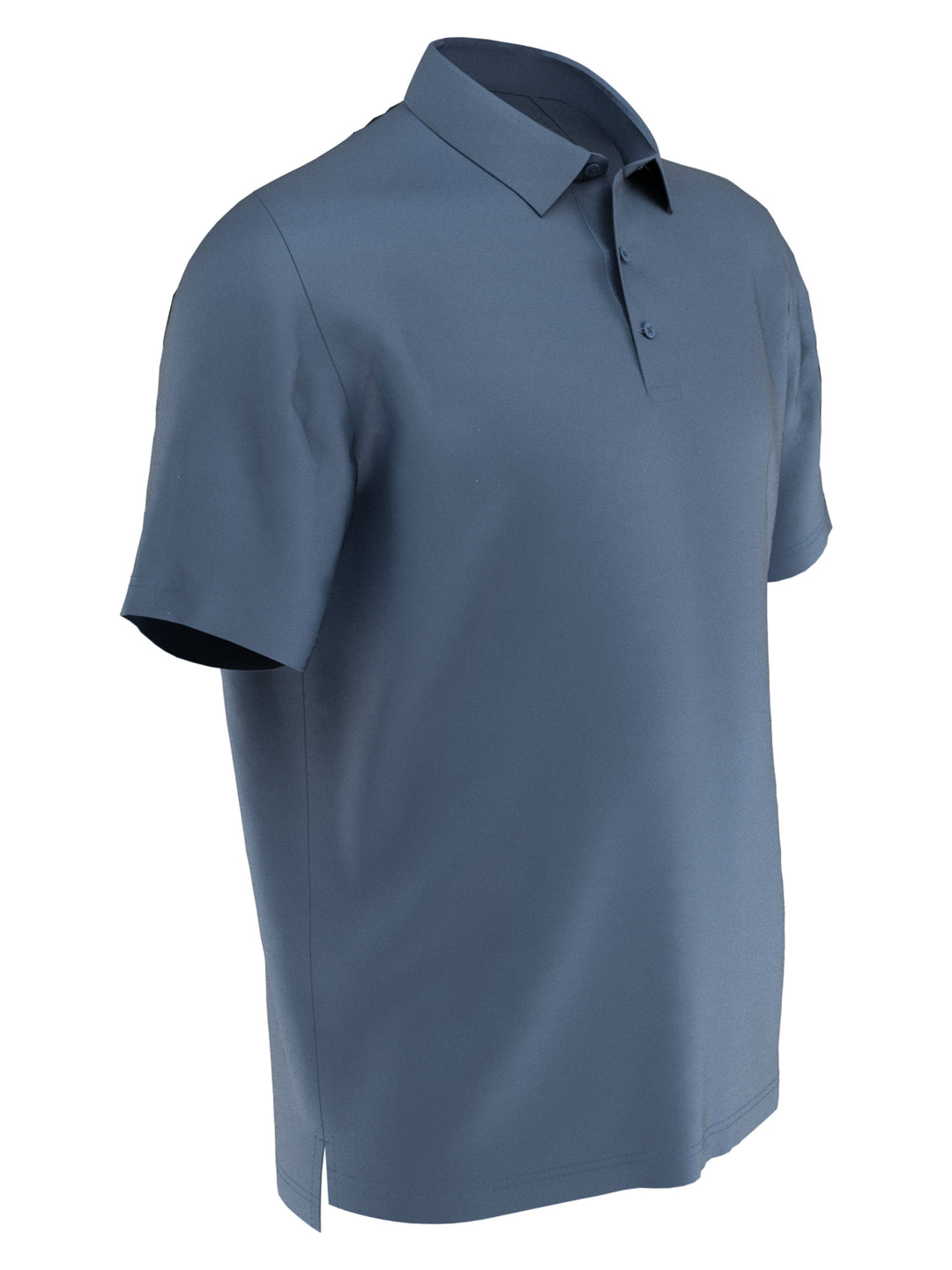 Big & Tall Solid Swing Tech Golf Polo Shirt (Blue Horizon) 