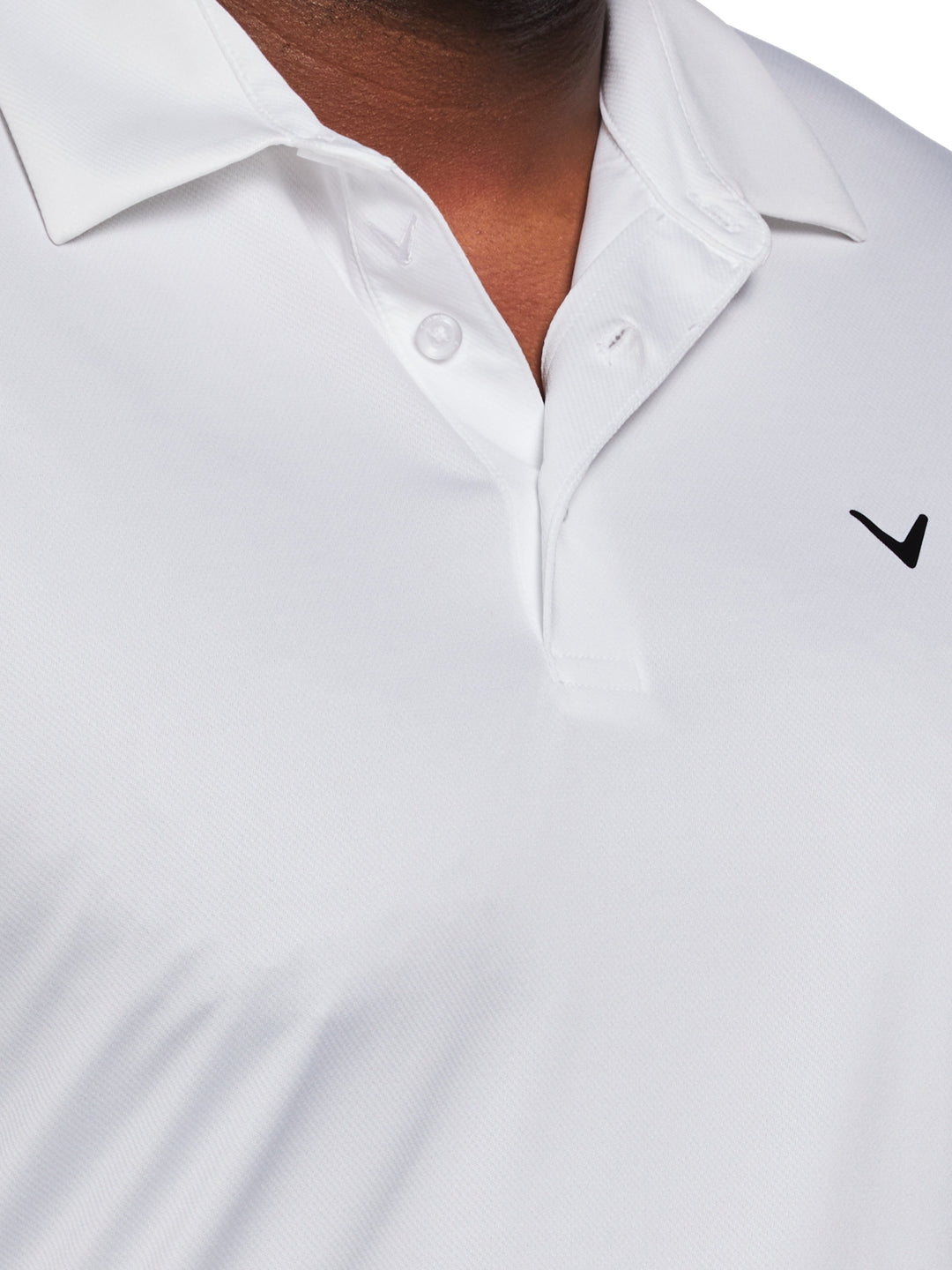 Big & Tall Solid Swing Tech Golf Polo Shirt (Bright White) 