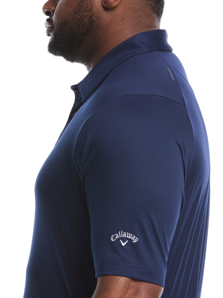 Big & Tall Solid Swing Tech Golf Polo Shirt (Peacoat) 