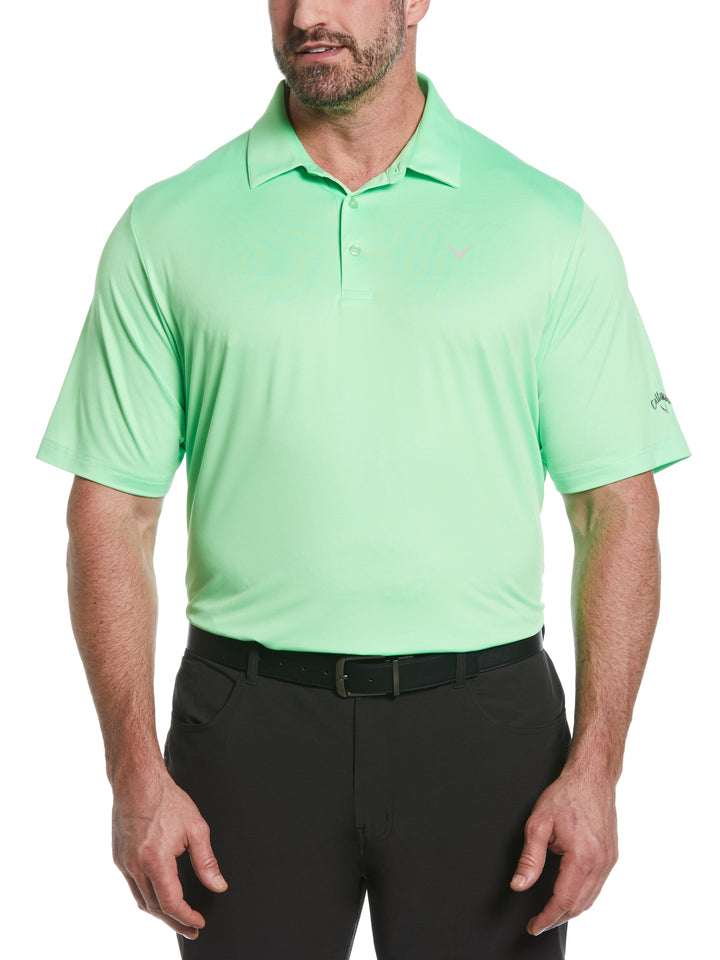 Big & Tall Solid Swing Tech Golf Polo Shirt (Summer Green) 