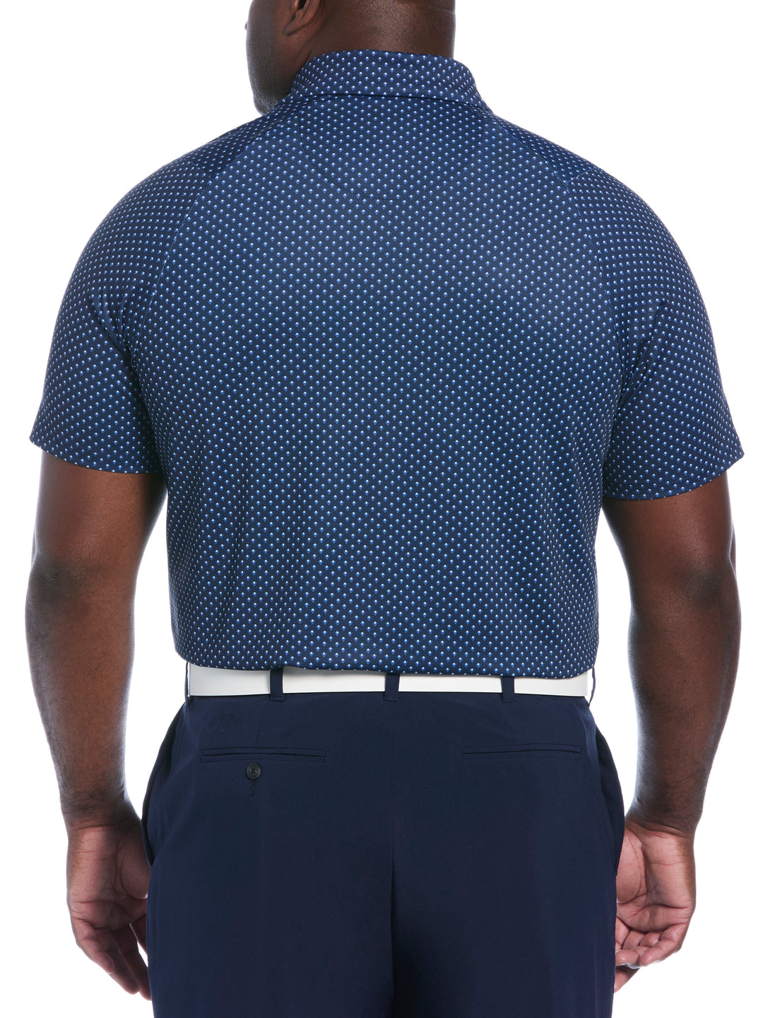 Big & Tall Trademark Chevron Print Polo-Polos-Callaway
