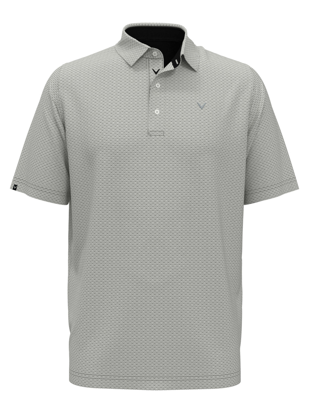 Big & Tall Trademark Print Golf Polo (Caviar) 