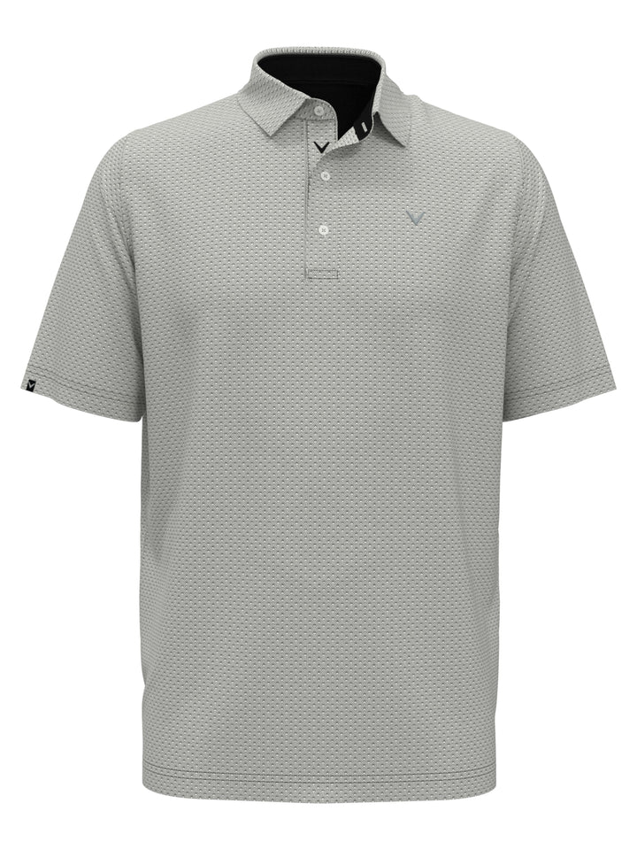 Big & Tall Trademark Print Golf Polo (Caviar) 