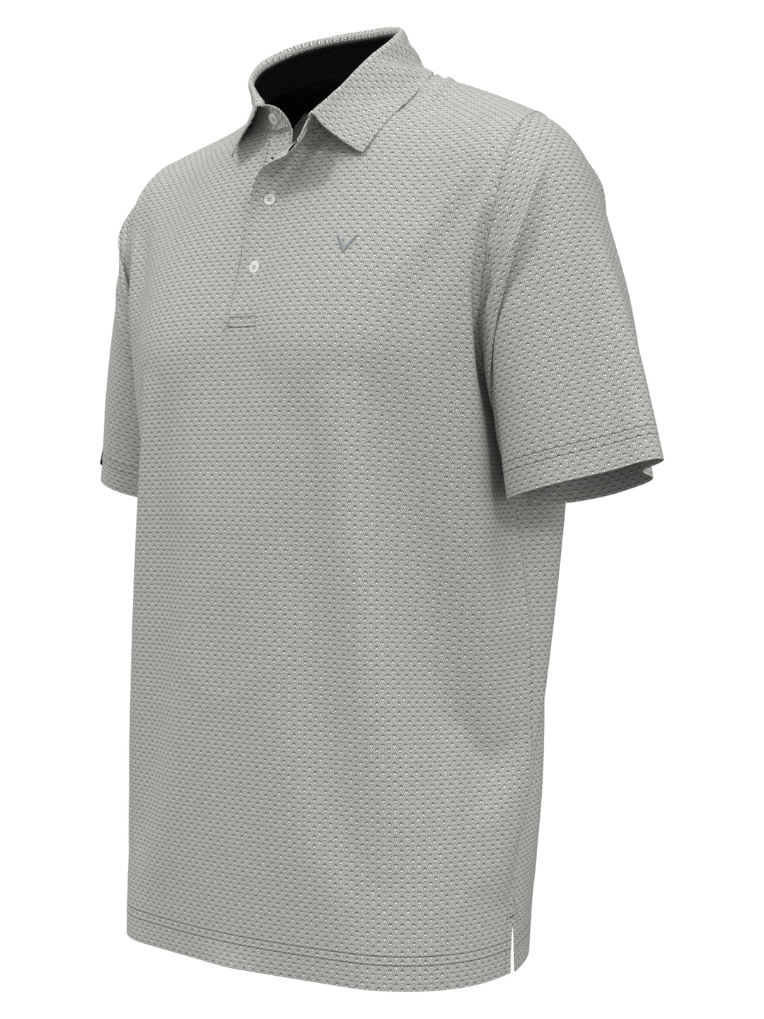 Big & Tall Trademark Print Golf Polo (Caviar) 