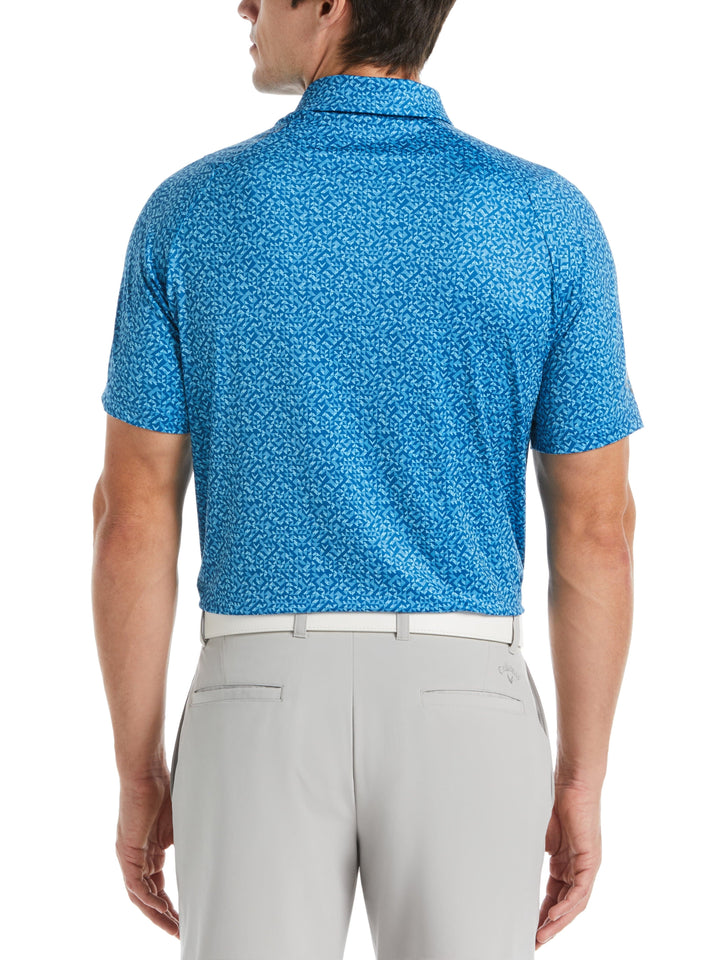 Big & Tall Trademark Shape Shifter Chevron Print Golf Polo-Polos-Callaway