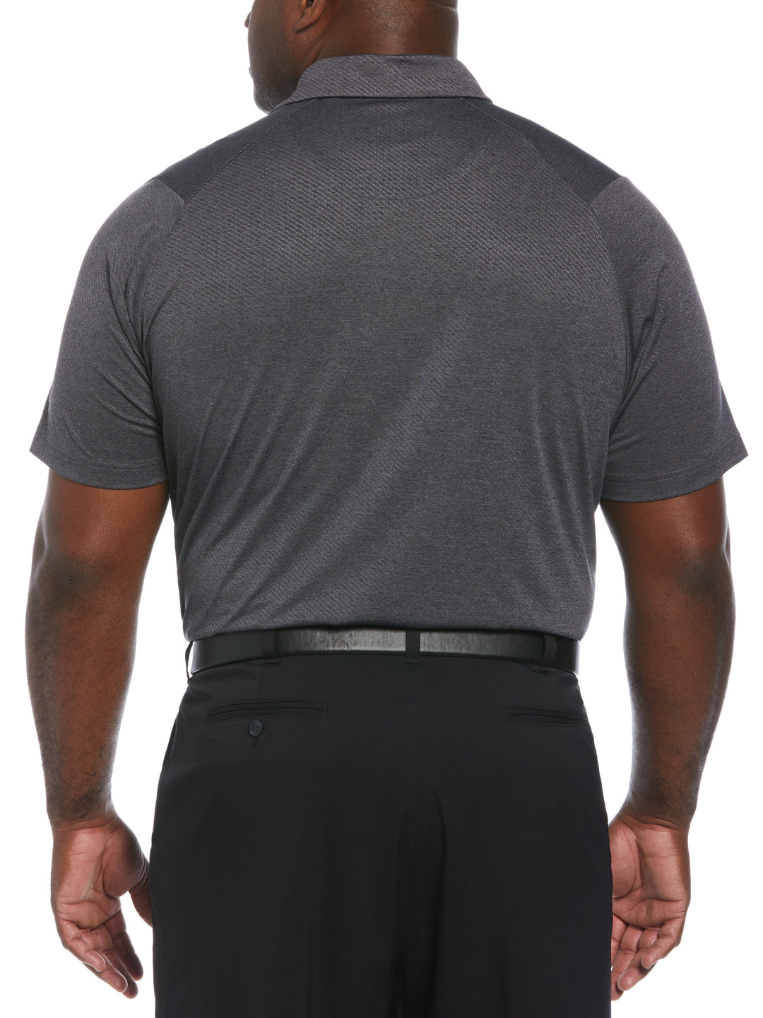 Big & Tall Ventilated Heather Jacquard Golf Polo-Polos-Callaway
