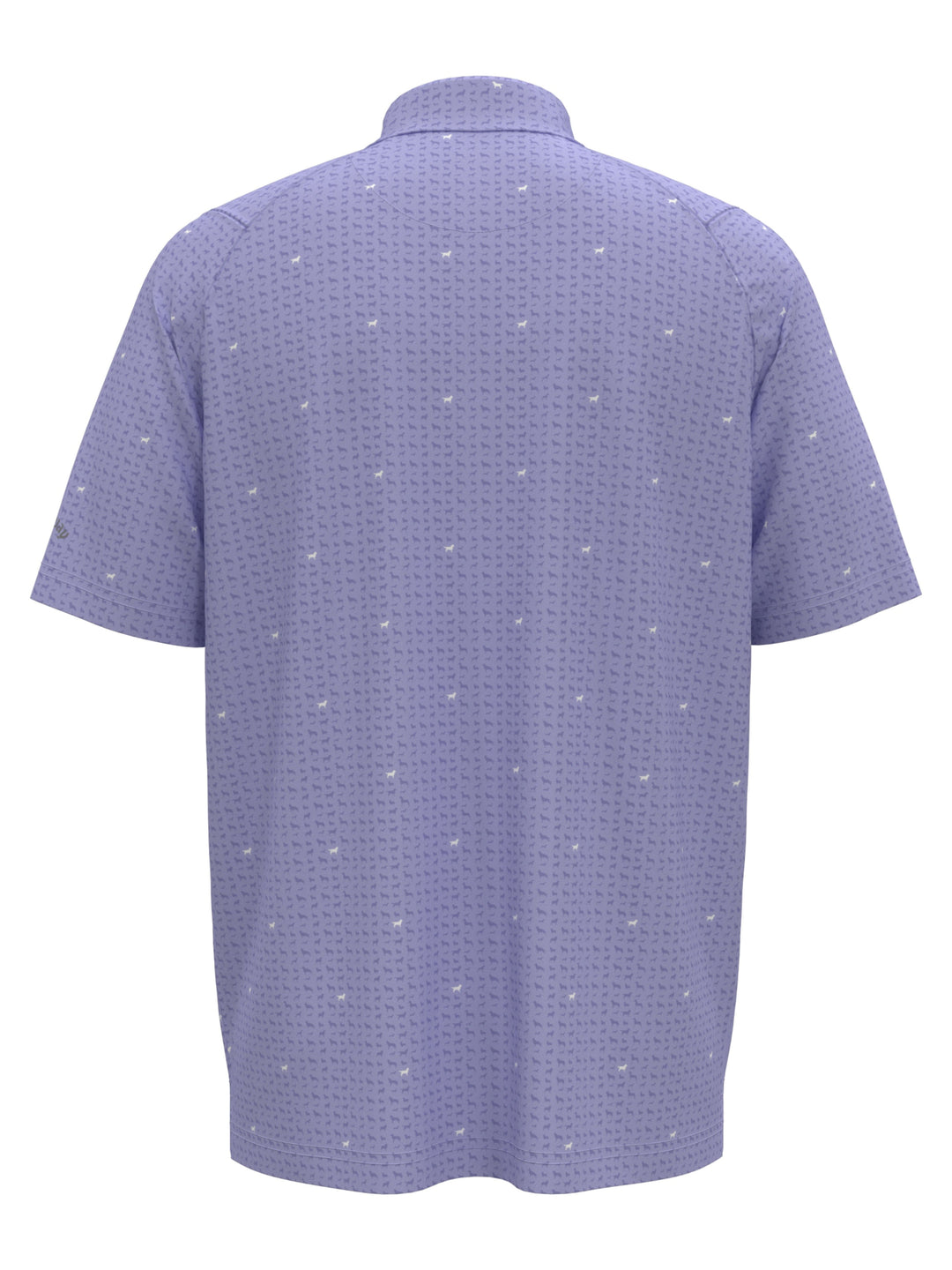 Boys Doggy Print Polo (Spring Lavender) 
