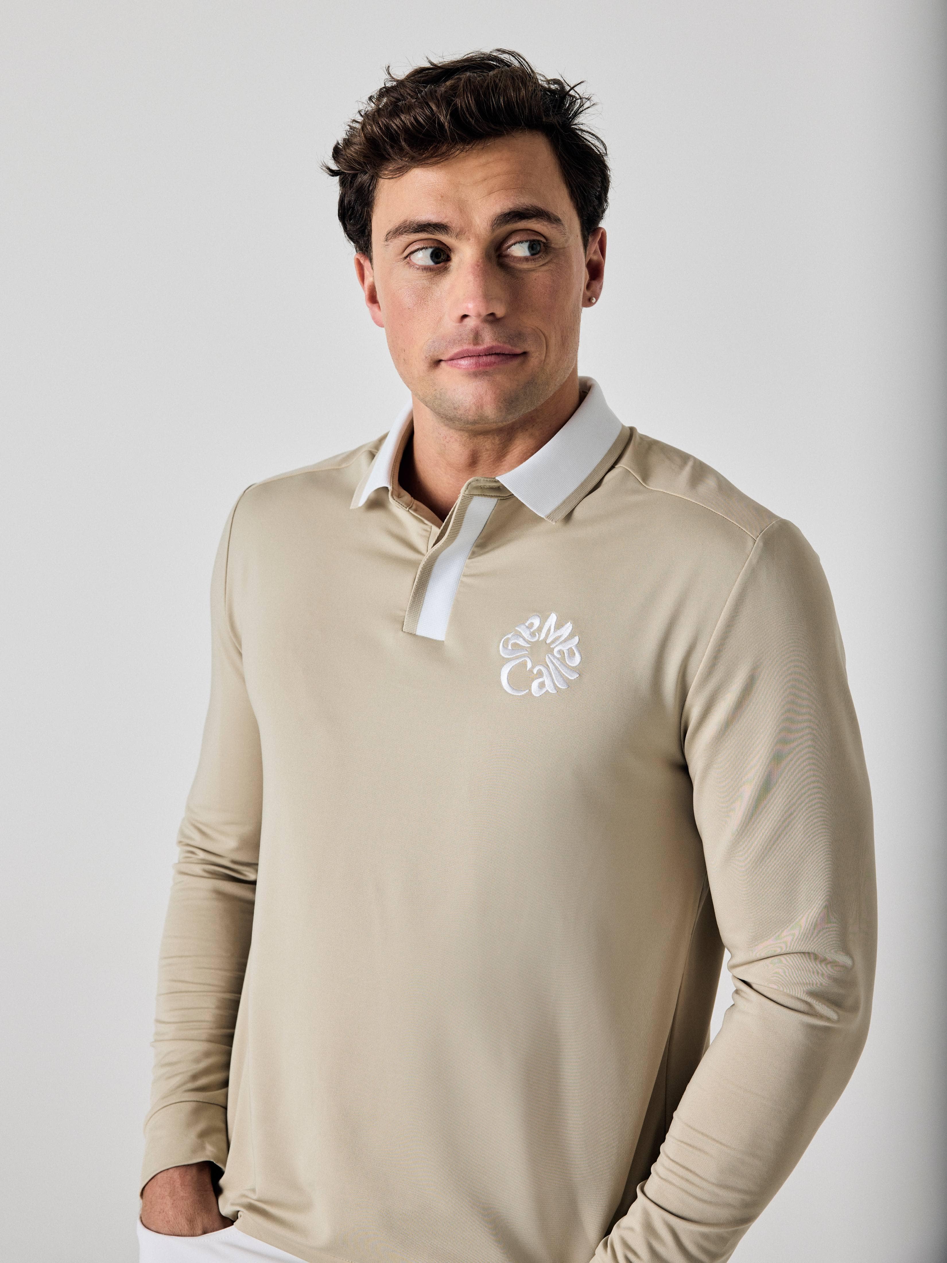 Callaway Legacy Collection™ Mens Block Mixed Media Golf Polo