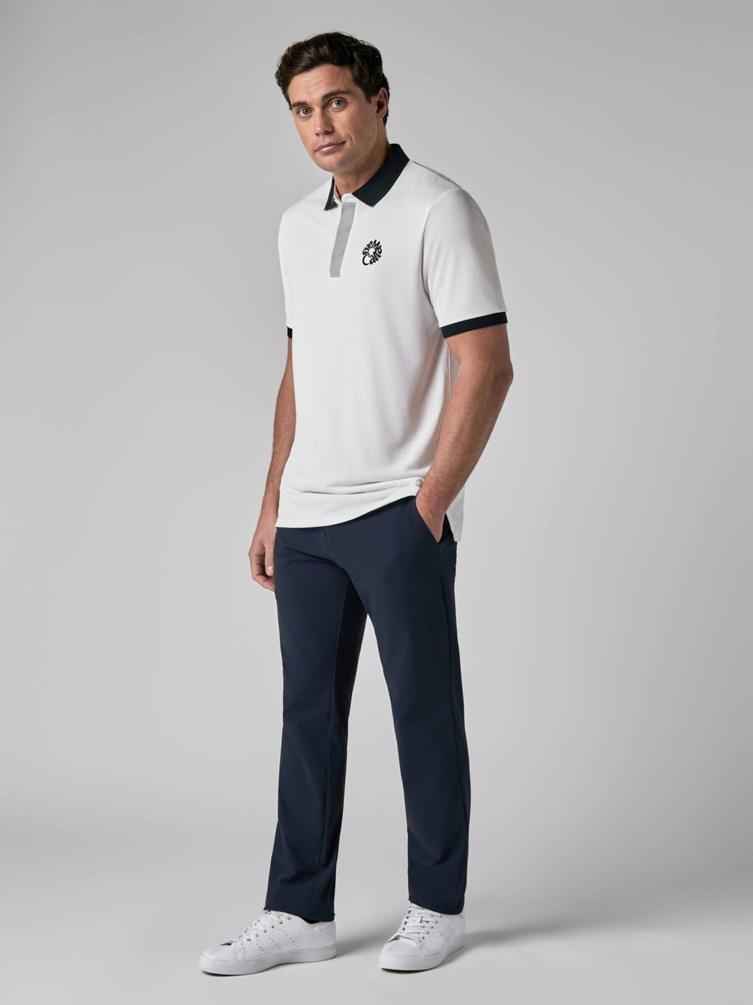 Callaway Legacy Collection™ Blocked Logo Collar Golf Polo-Polos-Callaway
