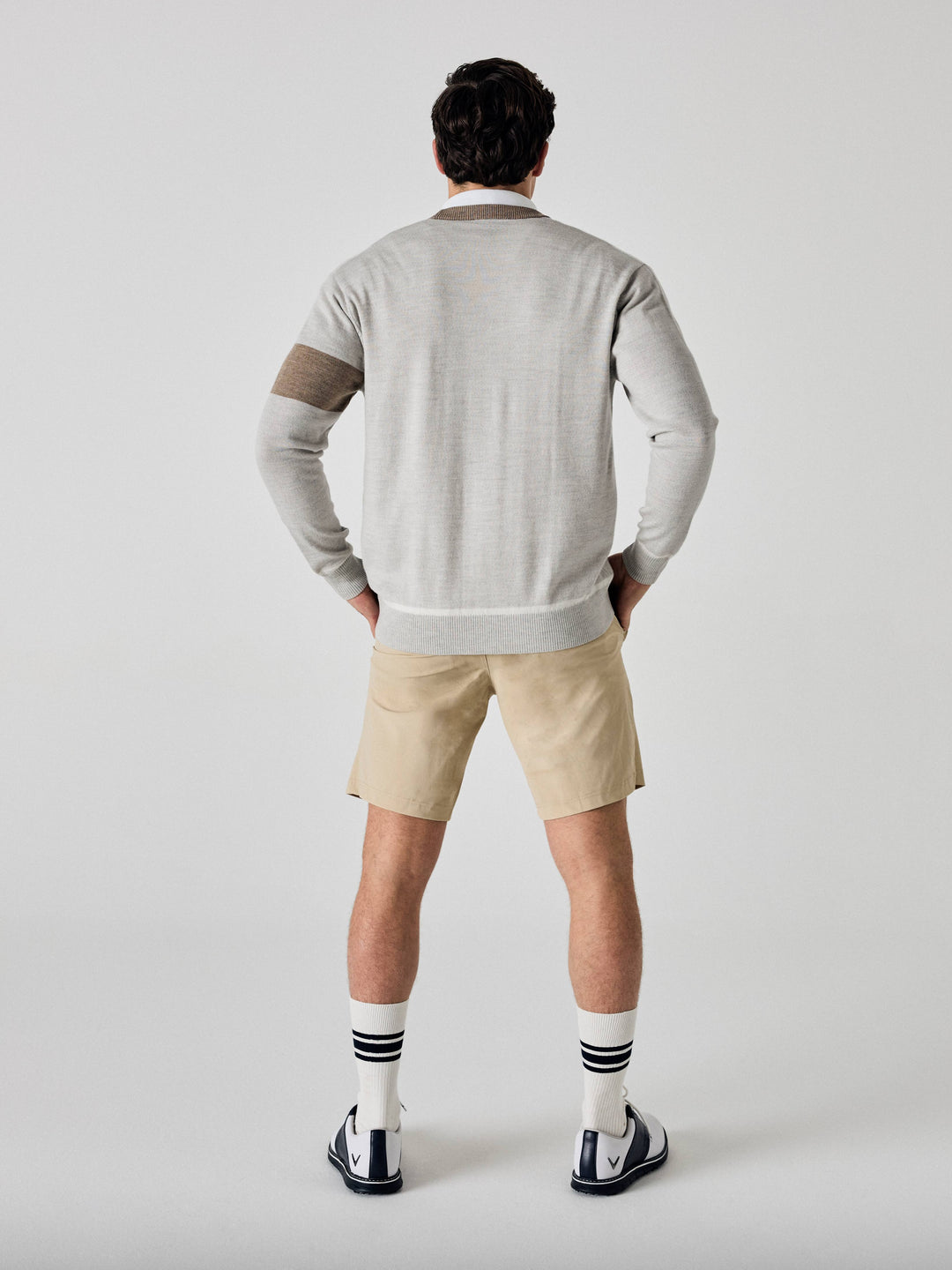 Callaway Legacy Collection™ Mens Color Block Golf Cardigan Sweater-Sweaters-Callaway