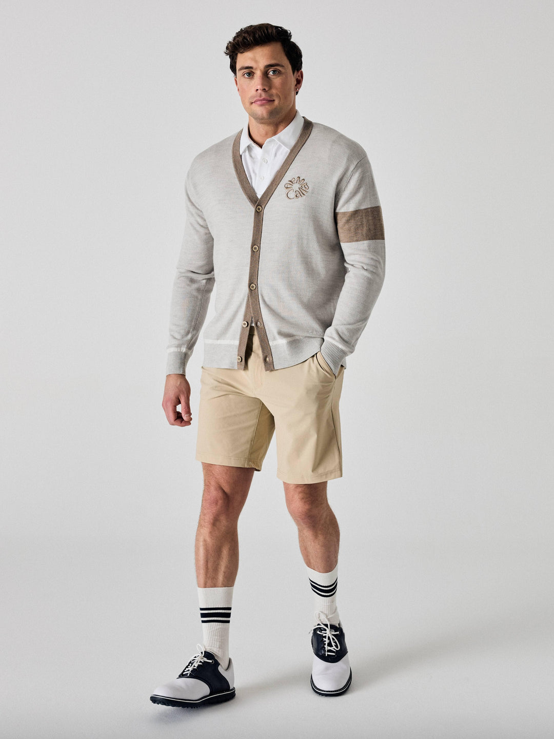 Callaway Legacy Collection™ Mens Color Block Golf Cardigan Sweater-Sweaters-Callaway