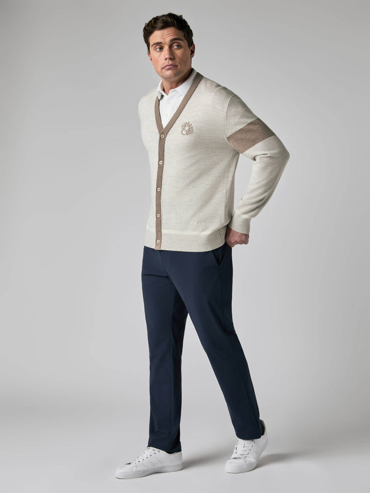 Callaway Legacy Collection™ Mens Color Block Golf Cardigan Sweater-Sweaters-Callaway