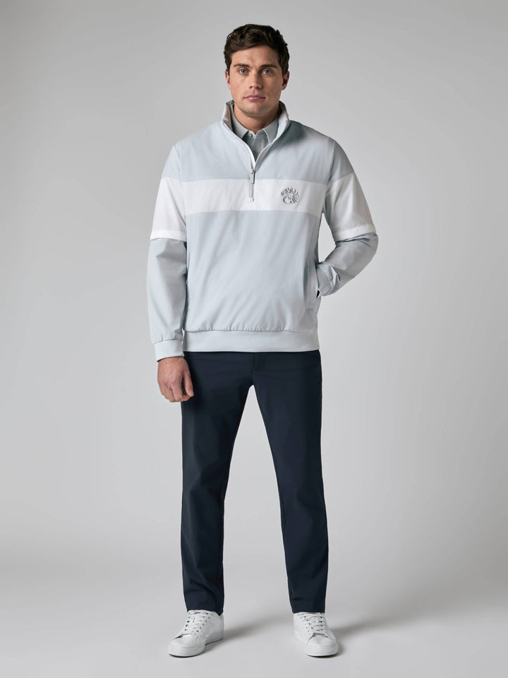 Callaway Legacy Collection™ Mens Half Zip Convertible Golf Rain Jacket-Jackets-Gray Dawn-S-Callaway